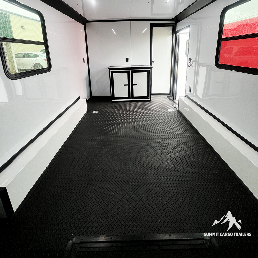 8.5X20TA White Race Ready Trailer