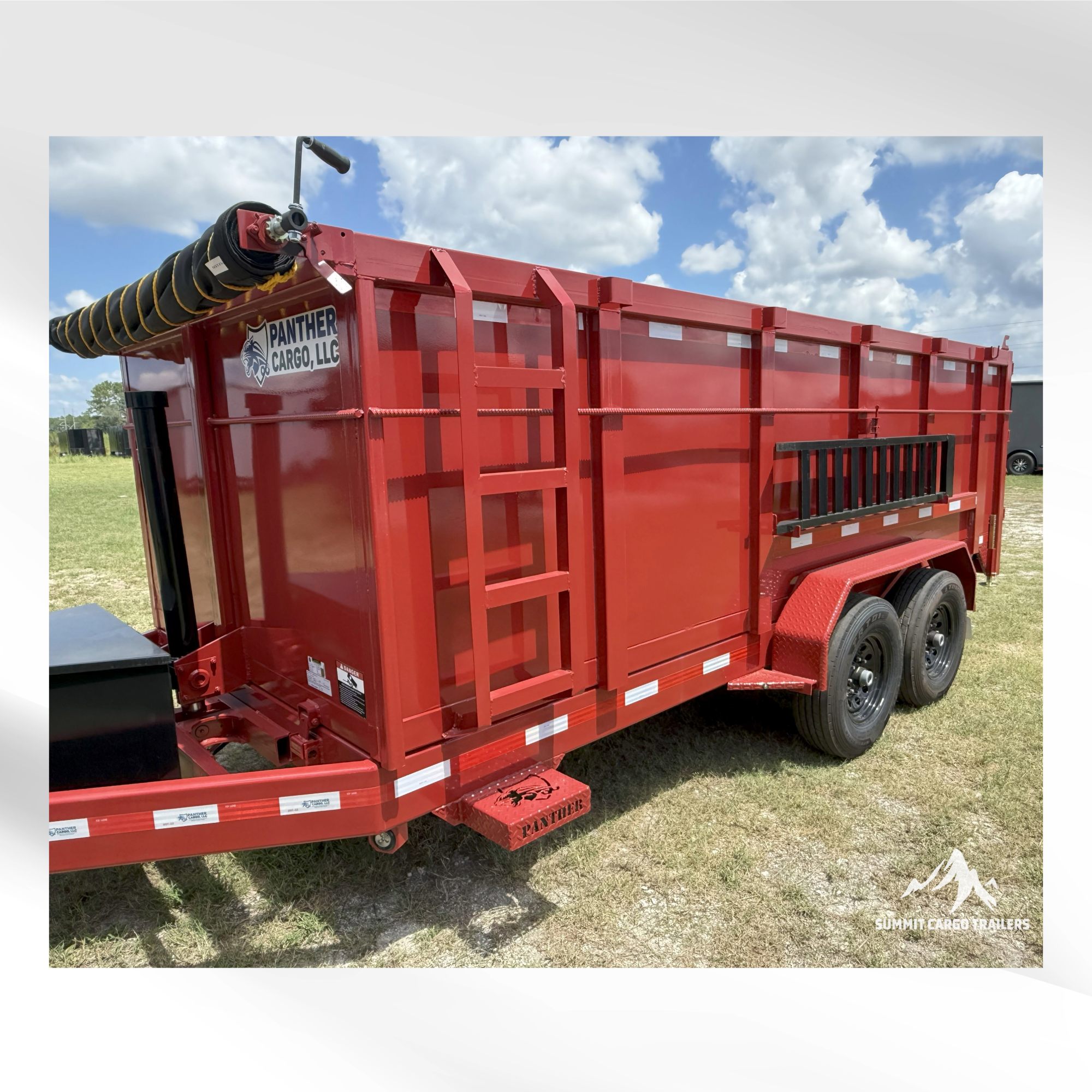 7X16TA Red Dump Trailer