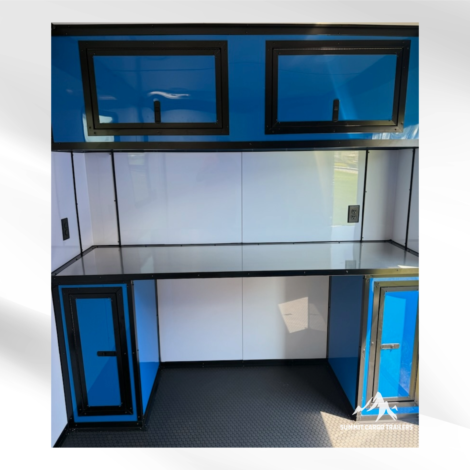 7X12TA Blue Dog Grooming Trailer