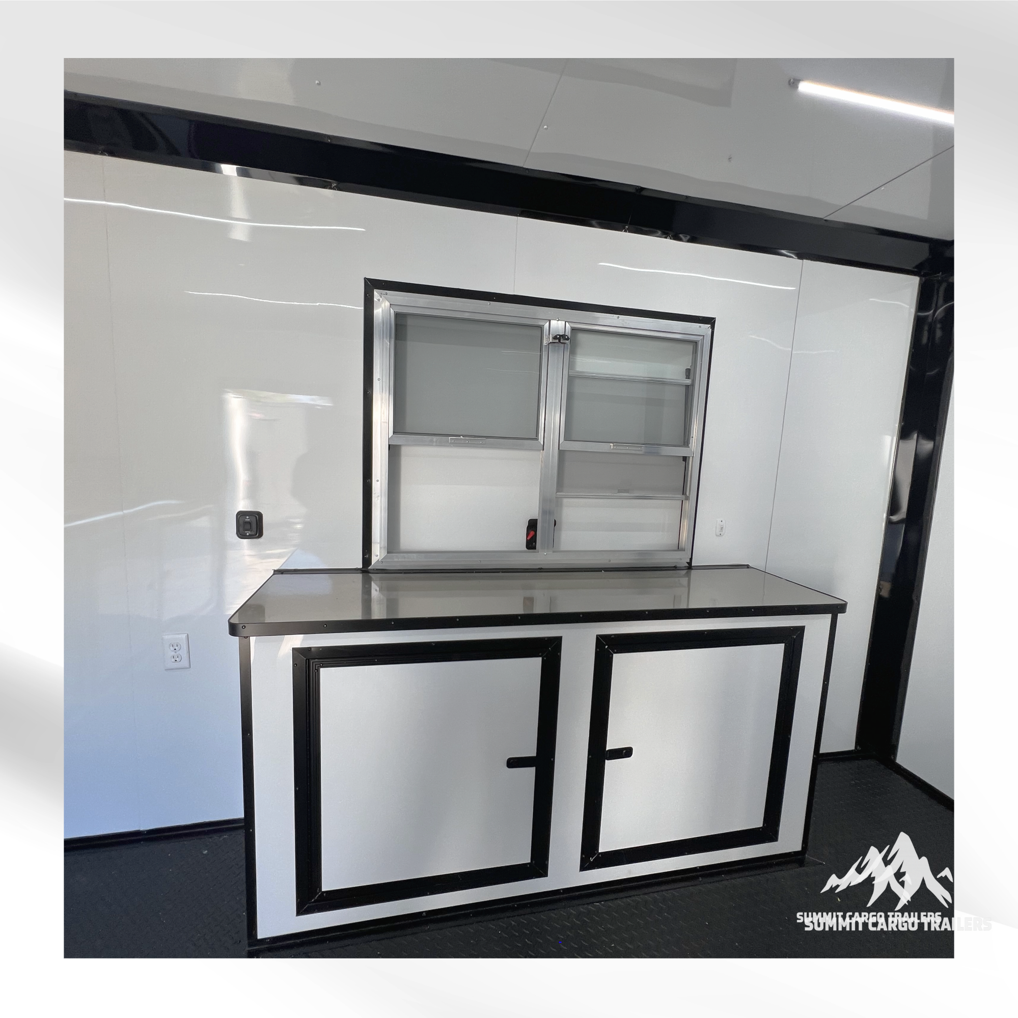 8.5X14TA Black Concession Trailer