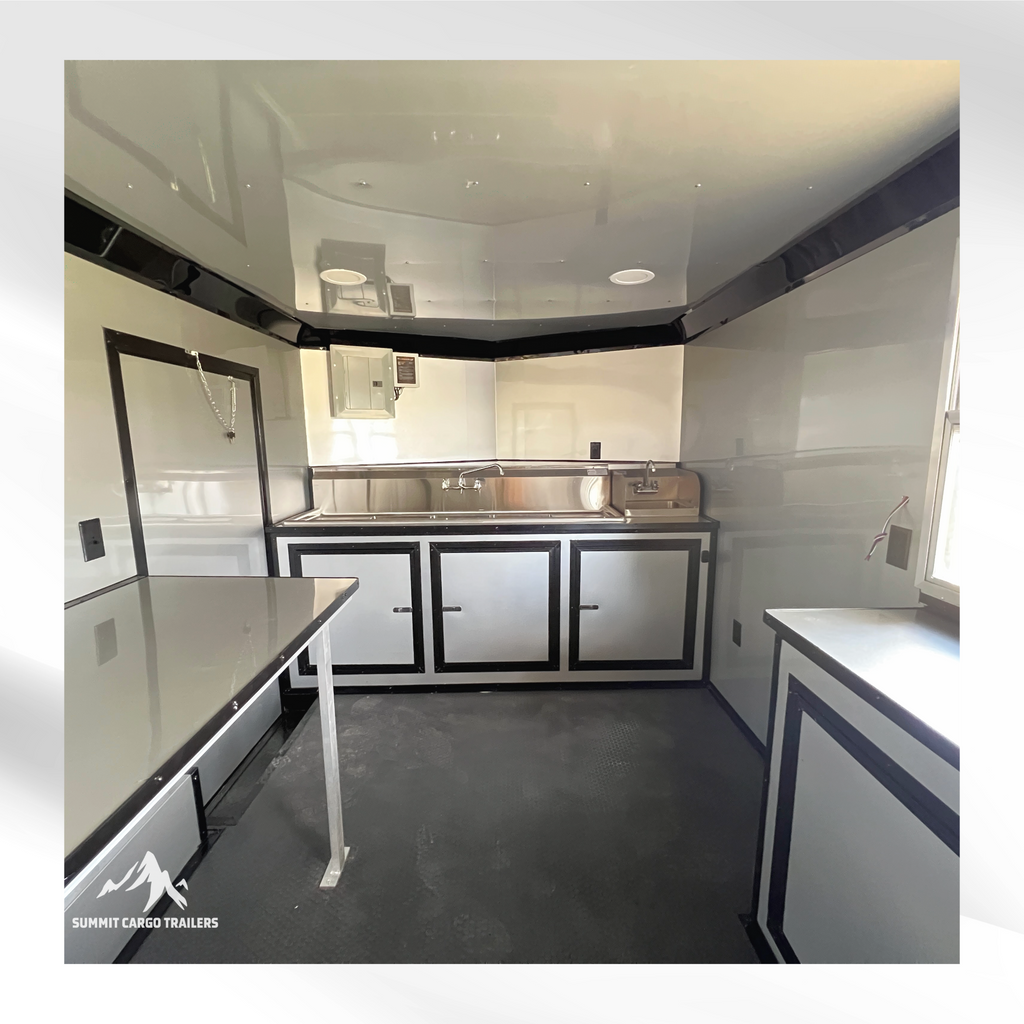 8.5X14TA Black Concession Trailer