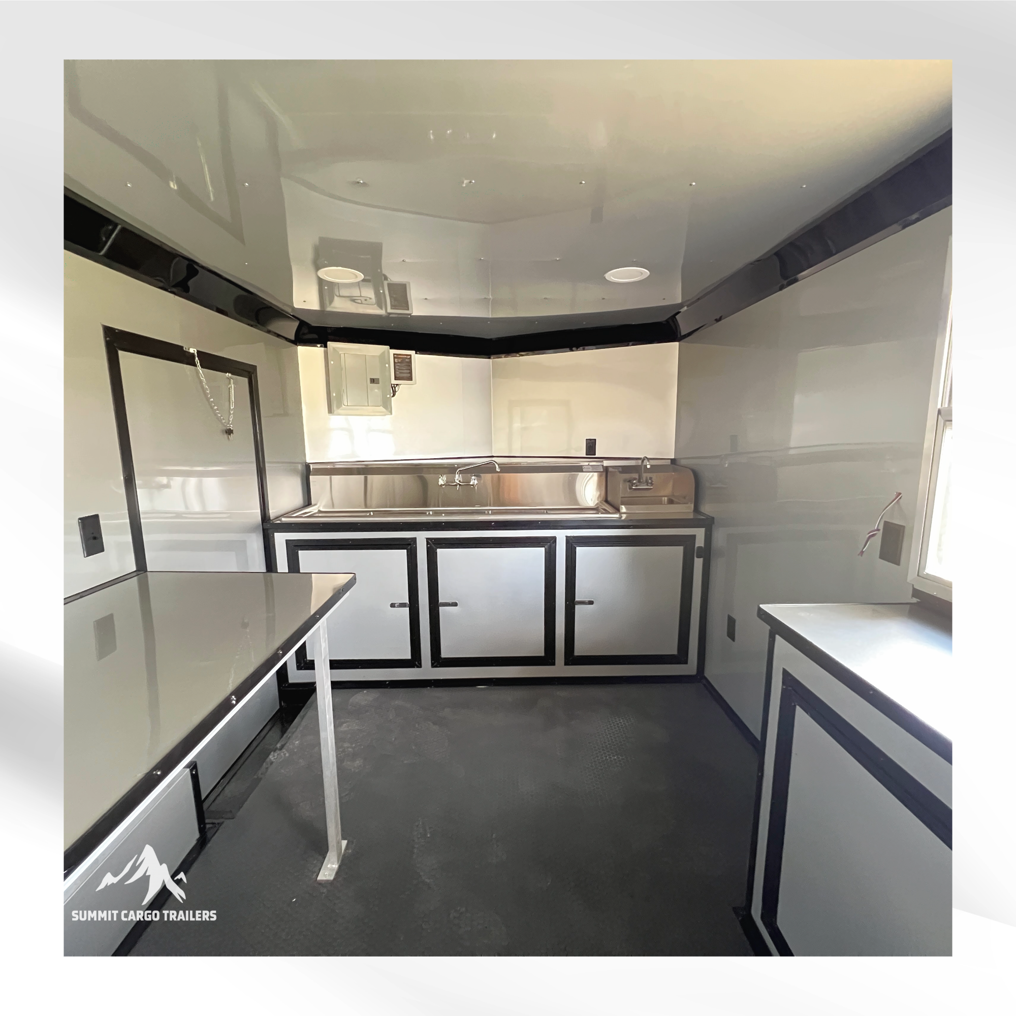 8.5X14TA Black Concession Trailer