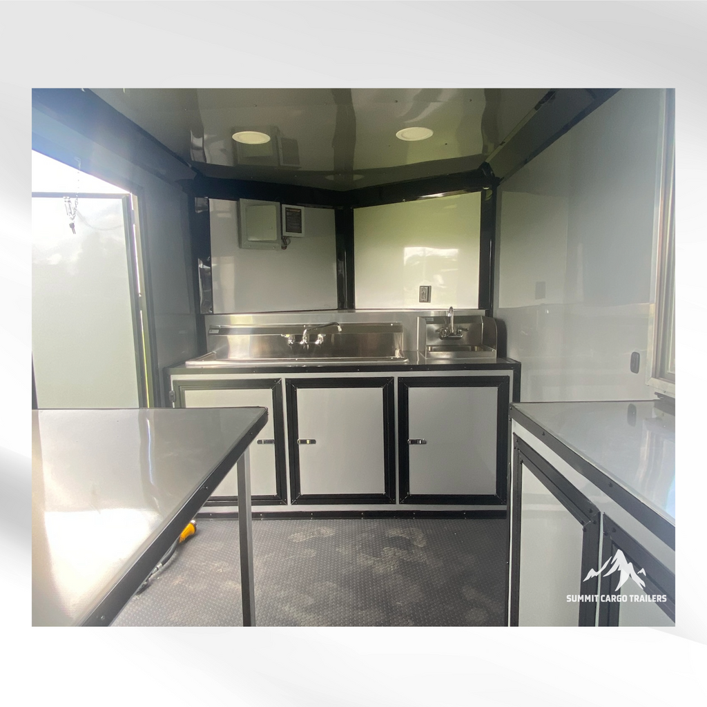 7X14TA Indigo Blue Concession Trailer