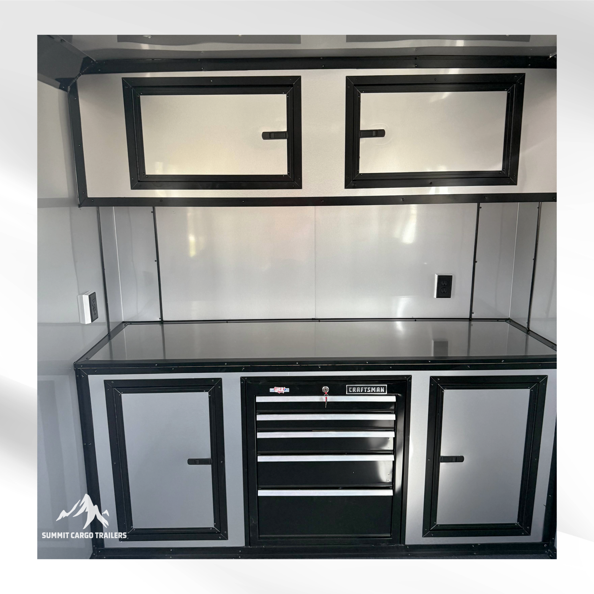 7X14TA Black Pet Grooming Trailer