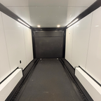 8.5X28TA5 Silver Car Hauler Trailer