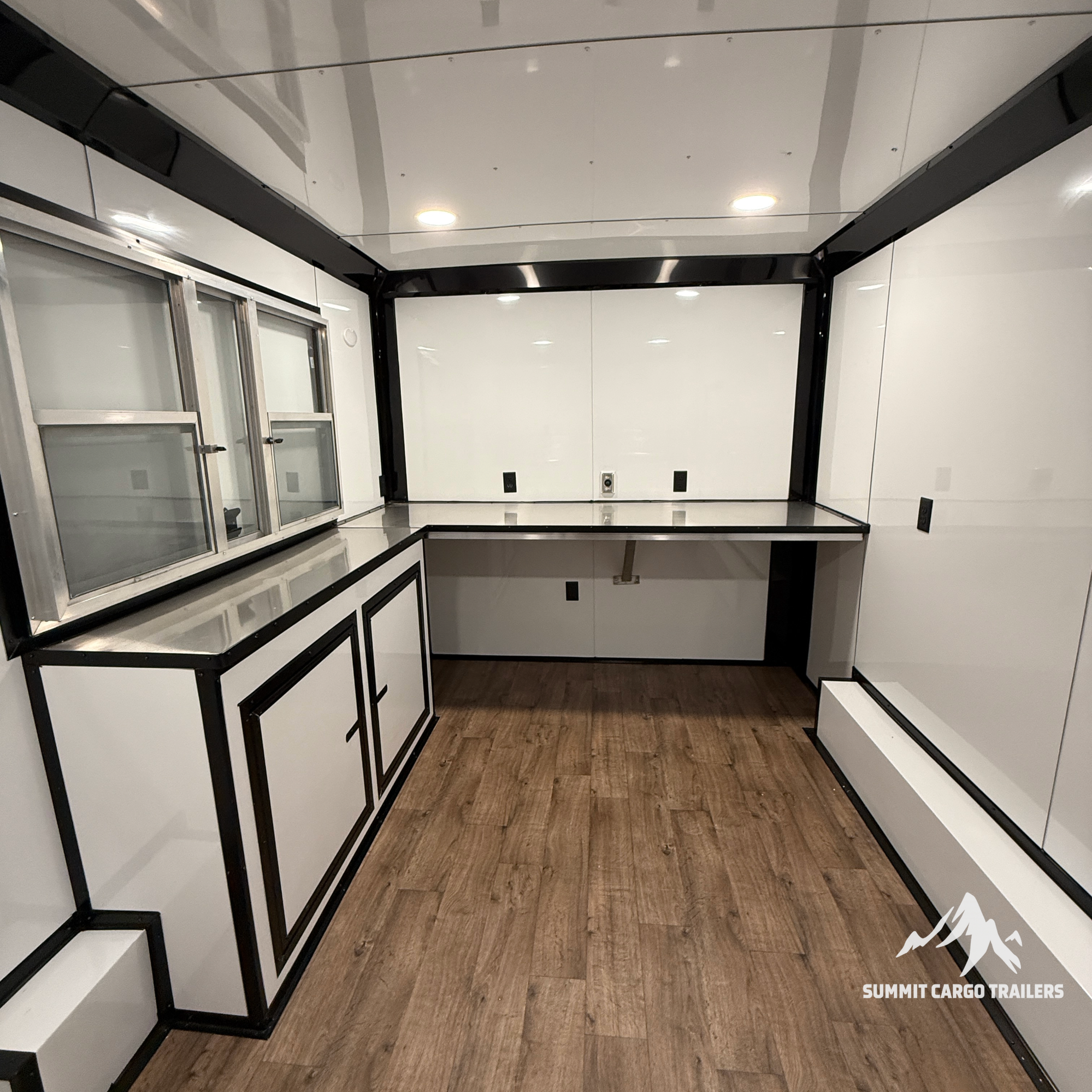 8.5X14TA Black Beverage Concession Trailer