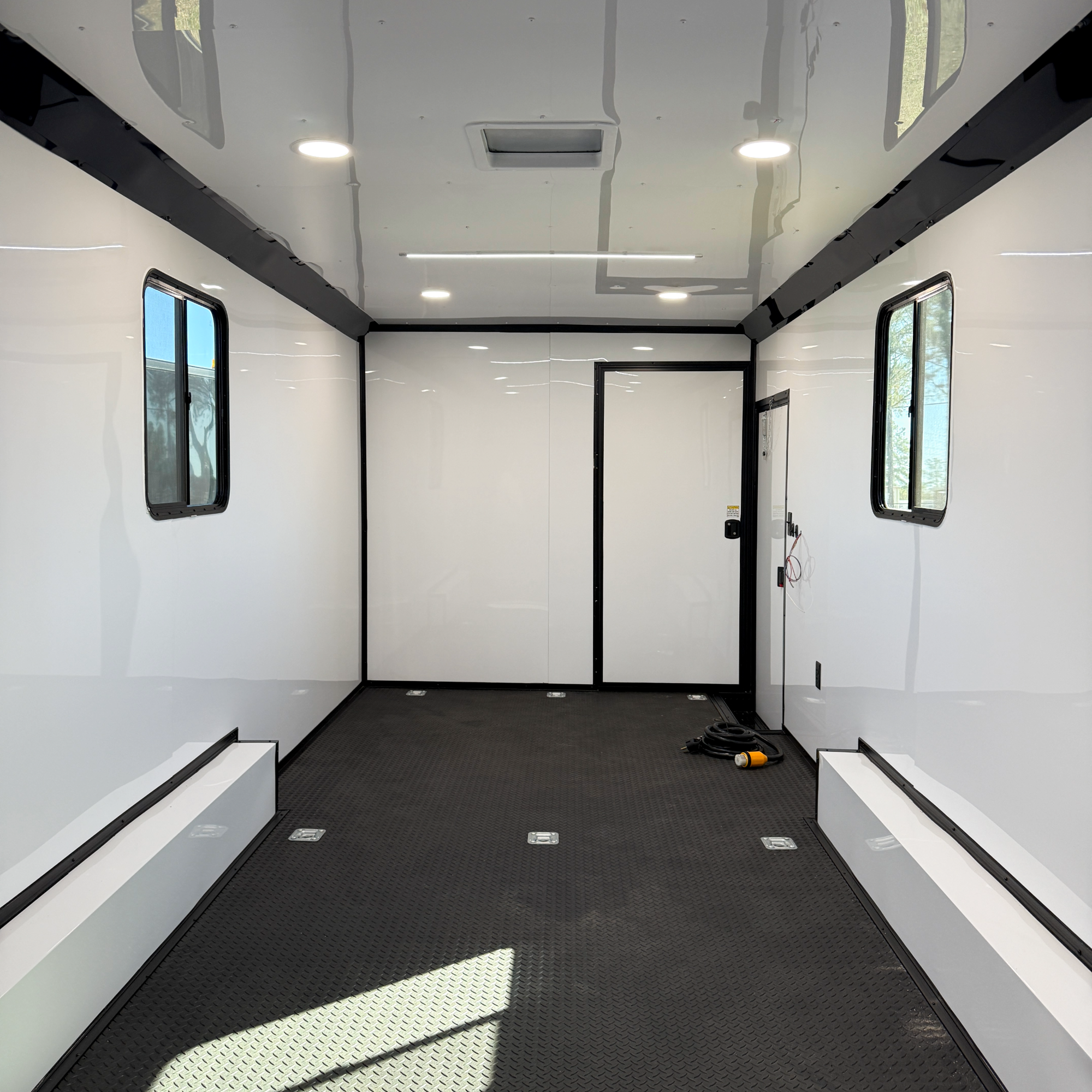 8.5X28TA3 White Race Ready Trailer