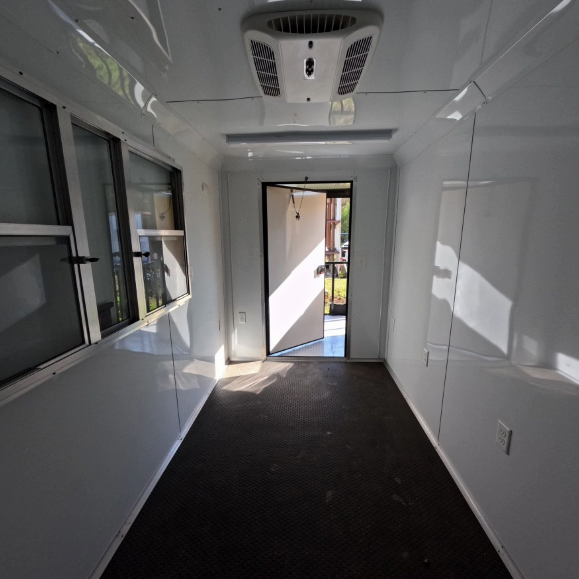 6X18TA3 Peidmont Silver Porch Concession Trailer