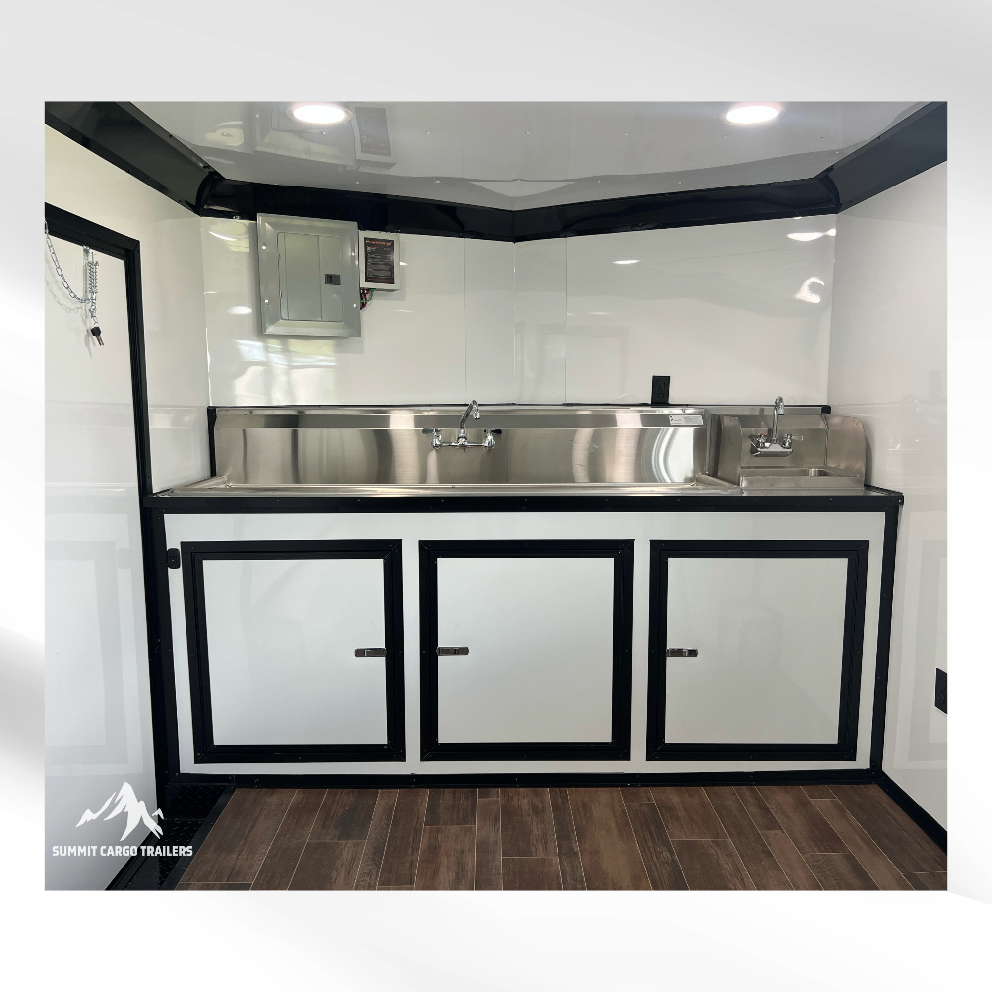 8.5X14TA Black Beverage Concession Trailer