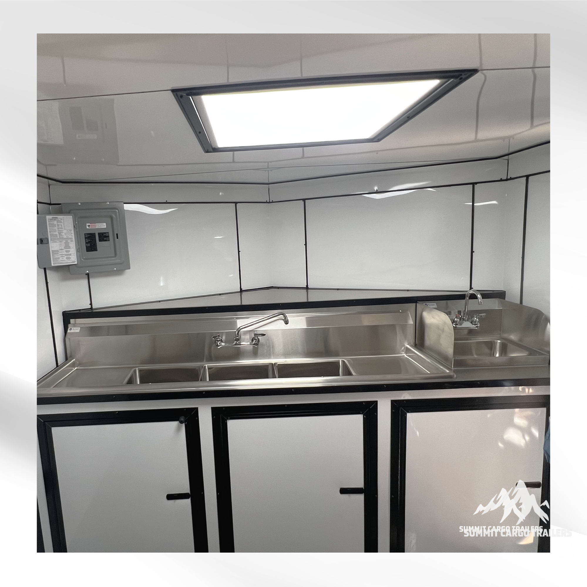 8.5X16TA Black Concession Trailer