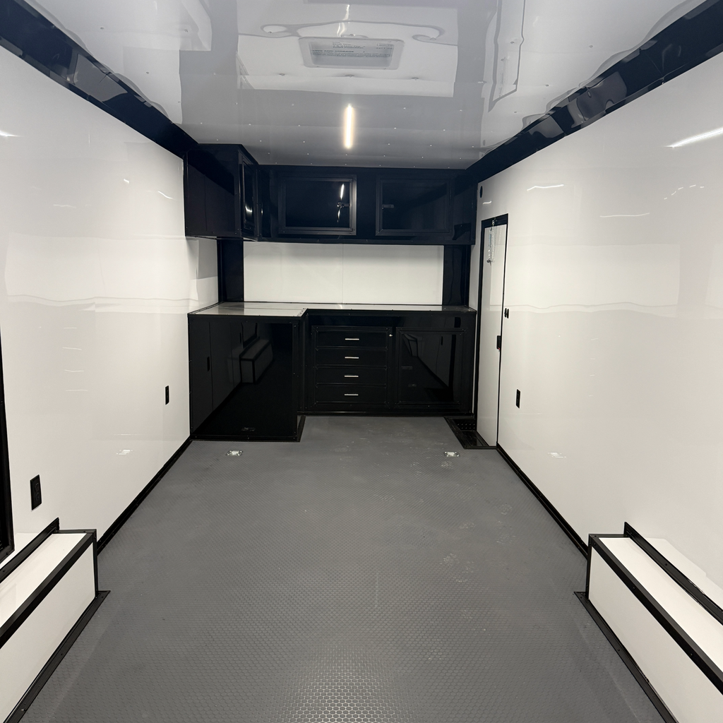 8.5X28TA3 Black Car Hauler Trailer