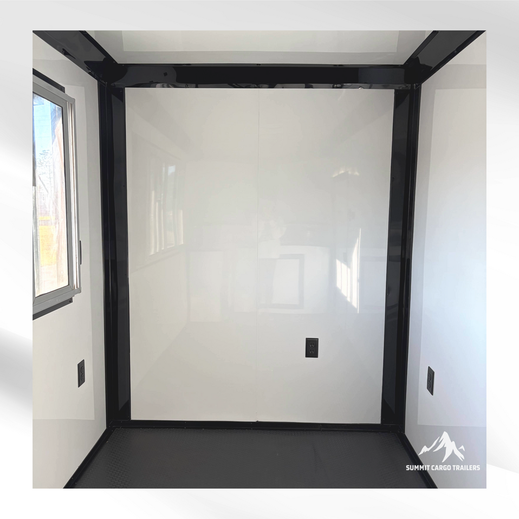 6X12SA White Concession Trailer