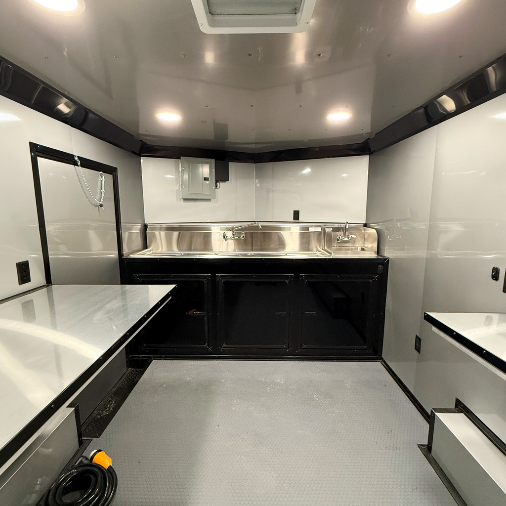 8.5X14TA Black Concession Trailer