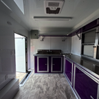 8.5X12TA Purple Concession Trailer