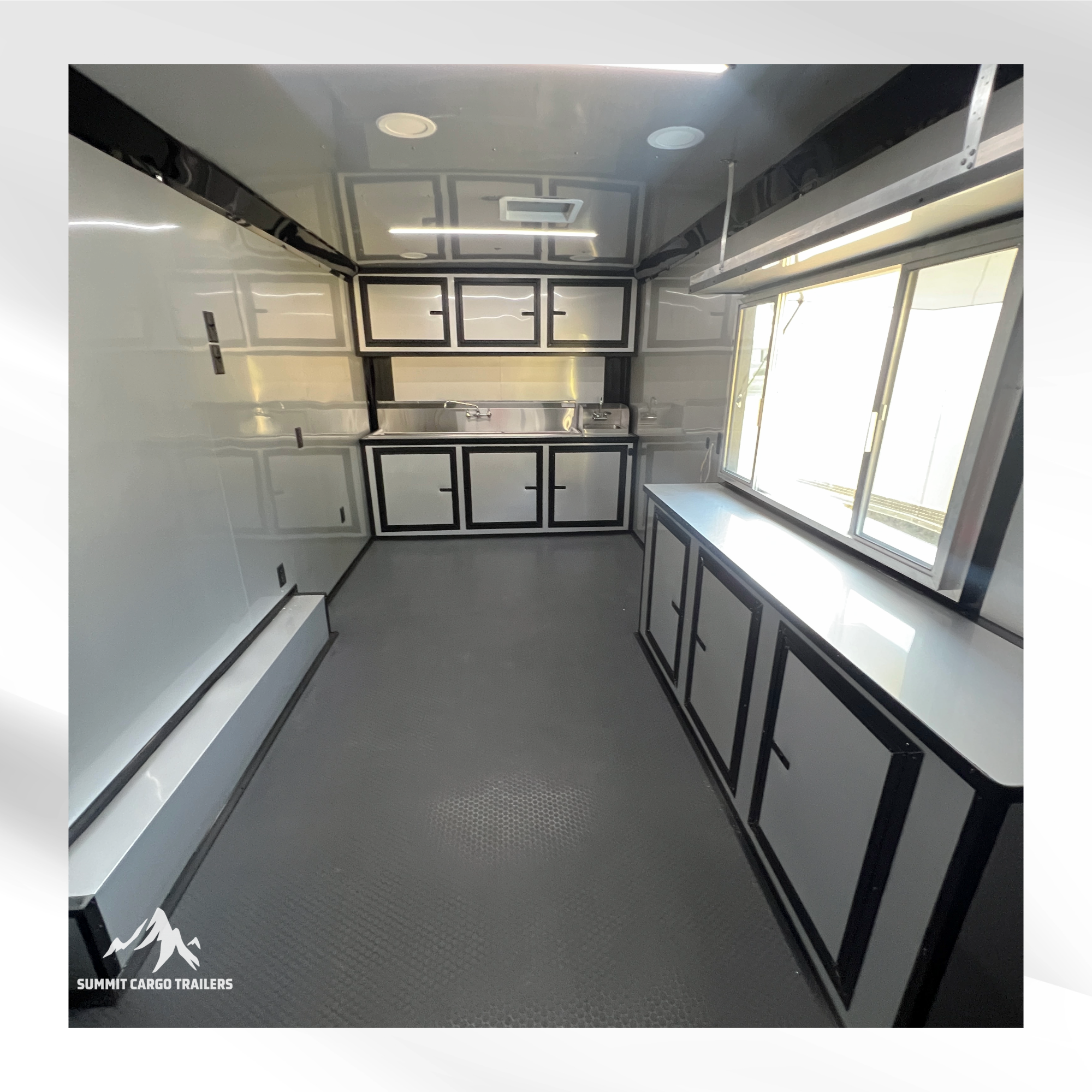 8.5X18TA3 White Concession Trailer
