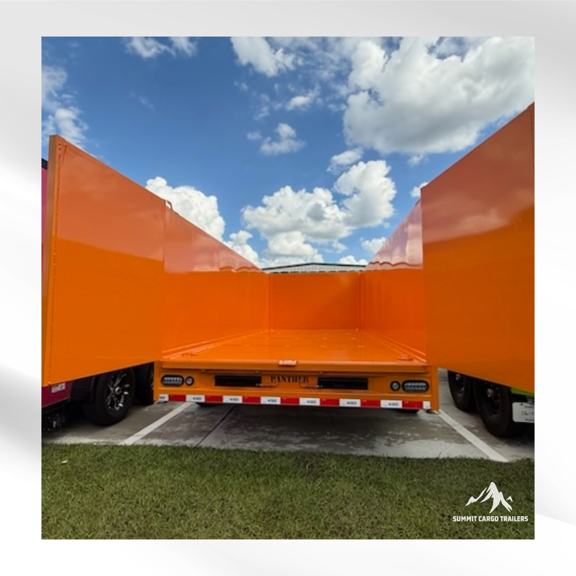 7X14TA Orange Dump Trailer
