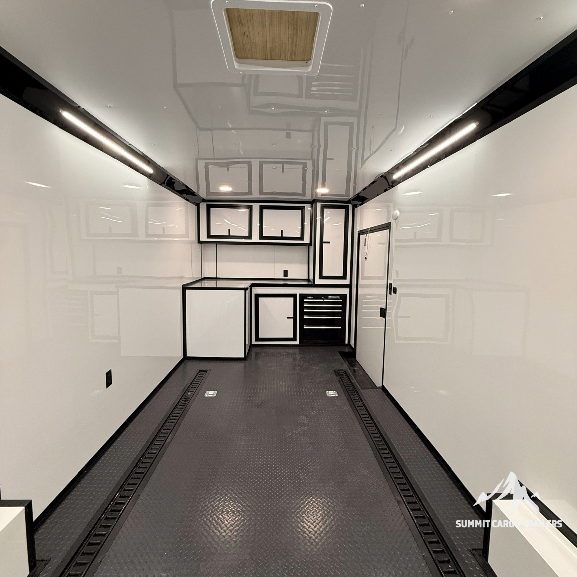 8.5X28TA5 Silver Car Hauler Trailer
