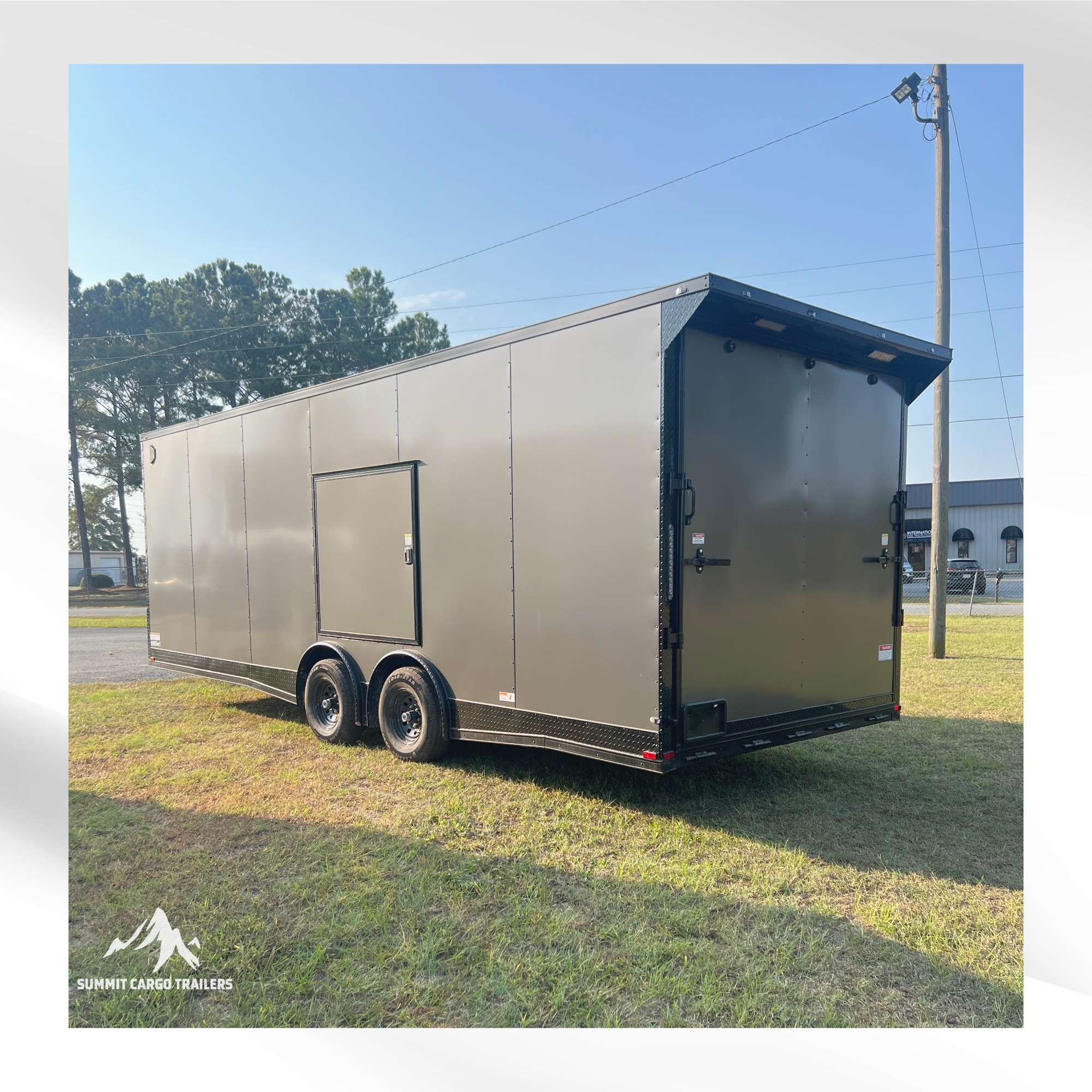 8.5X24TA Charcoal Standard Car Hauler Trailer