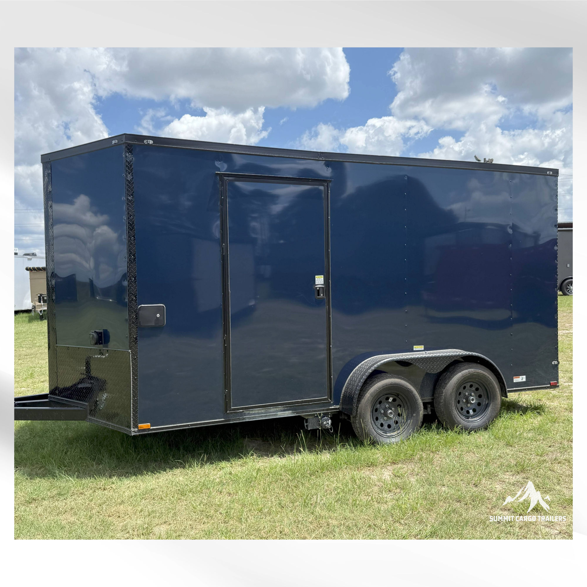 7X14TA Indigo Blue Concession Trailer