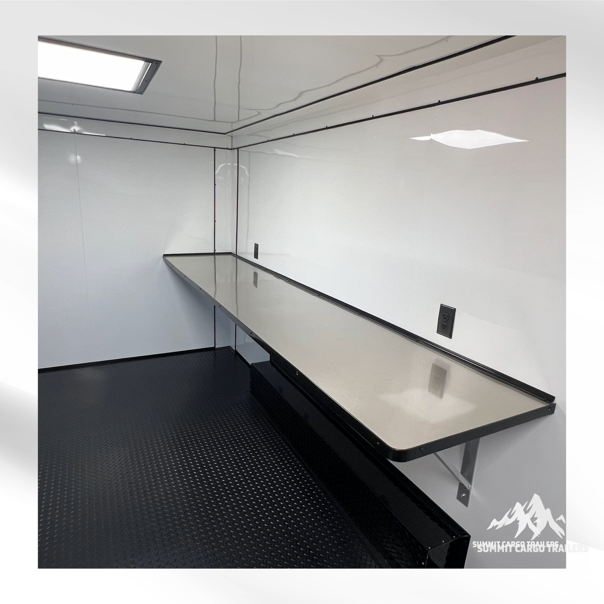 8.5X16TA Black Concession Trailer