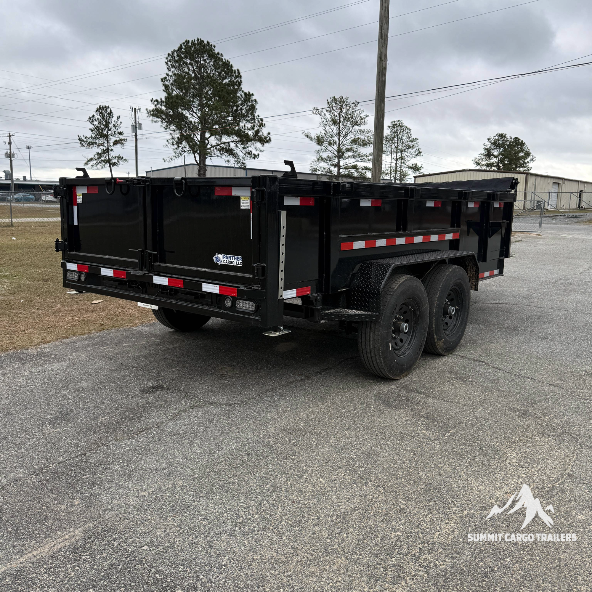 7X14TA Black Dump Trailer