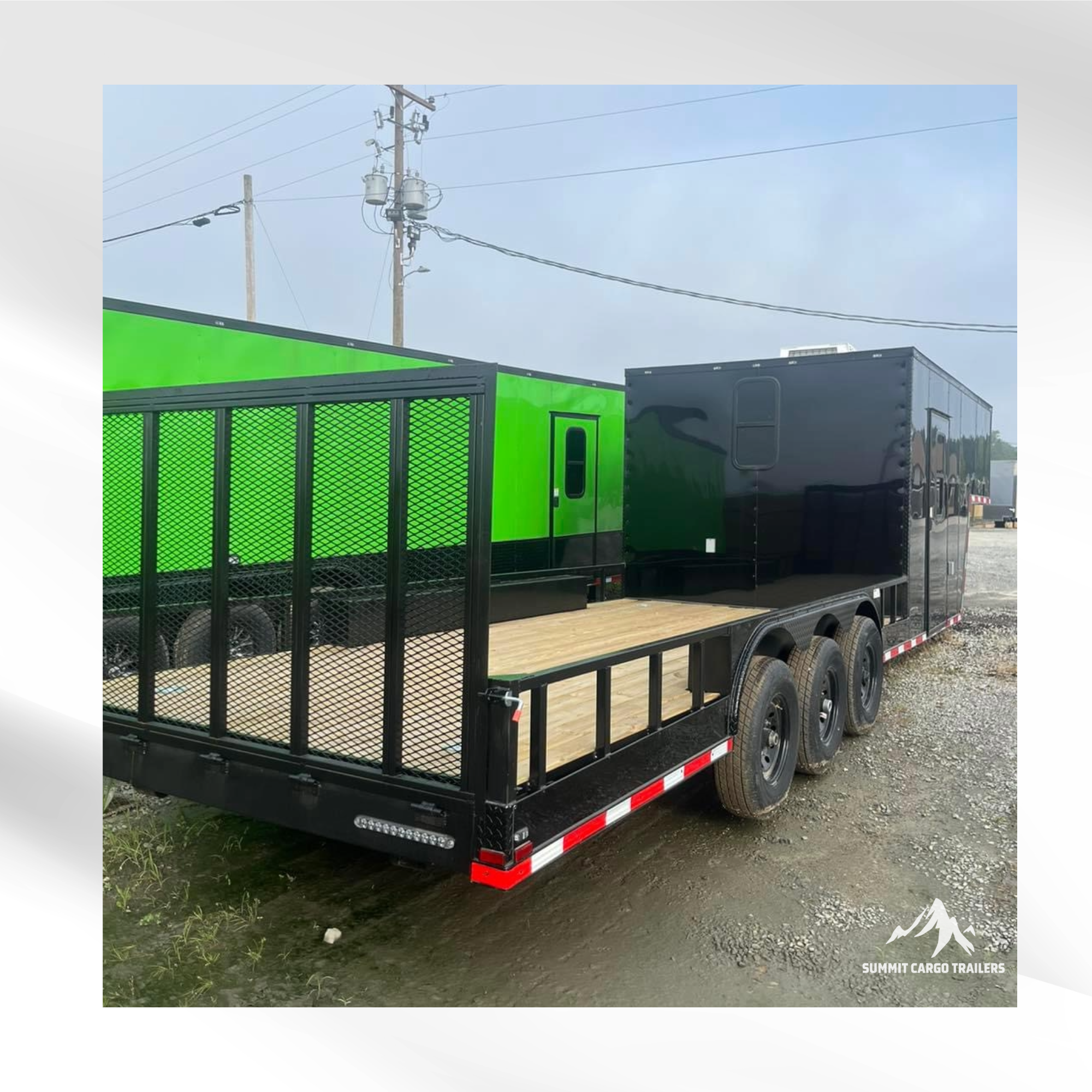 8.5x34TTA Black Hybrid GooseneckTrailer