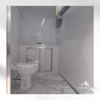 8.5X12SA White Mobile Bathroom Trailer