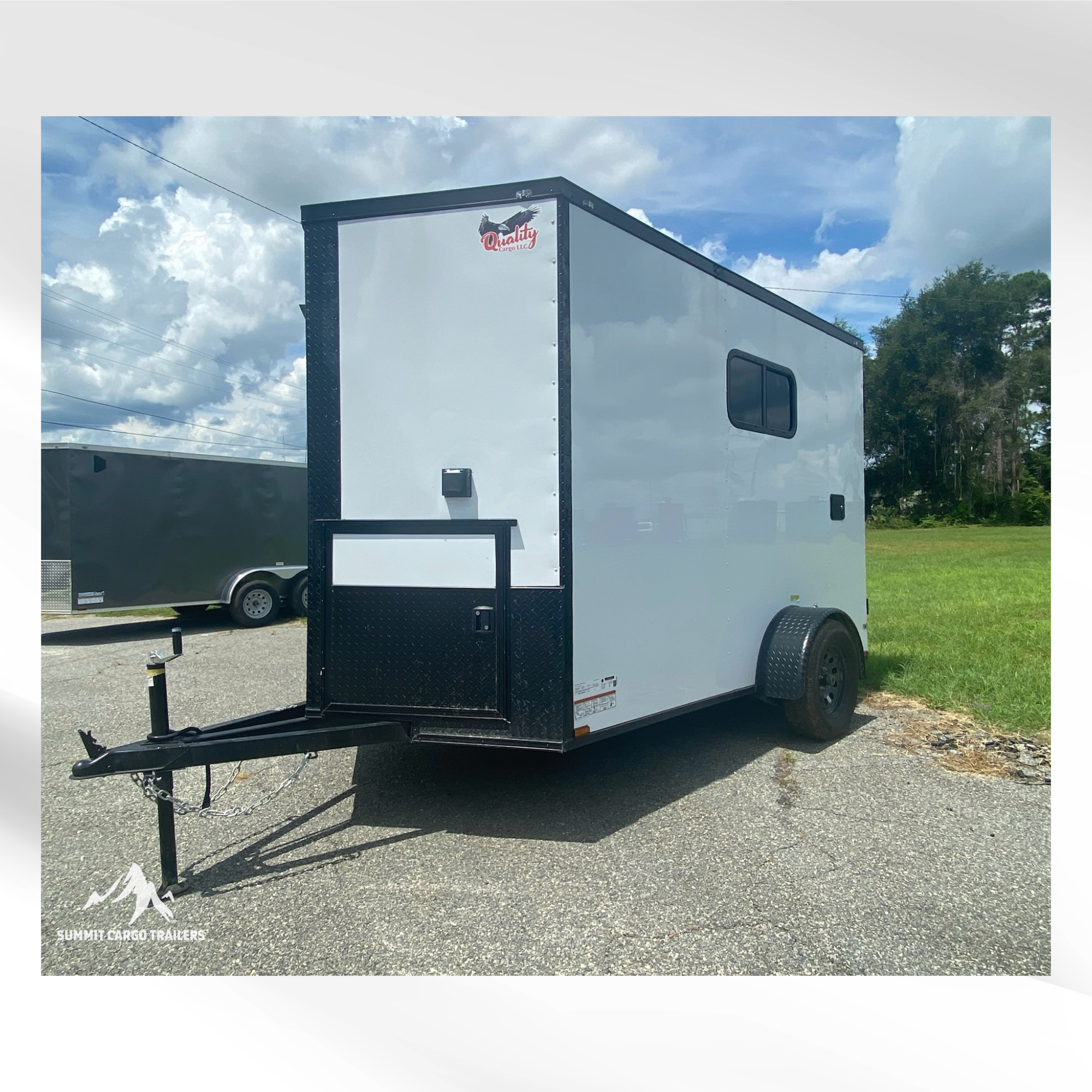 6X10SA White Pet Grooming Trailer