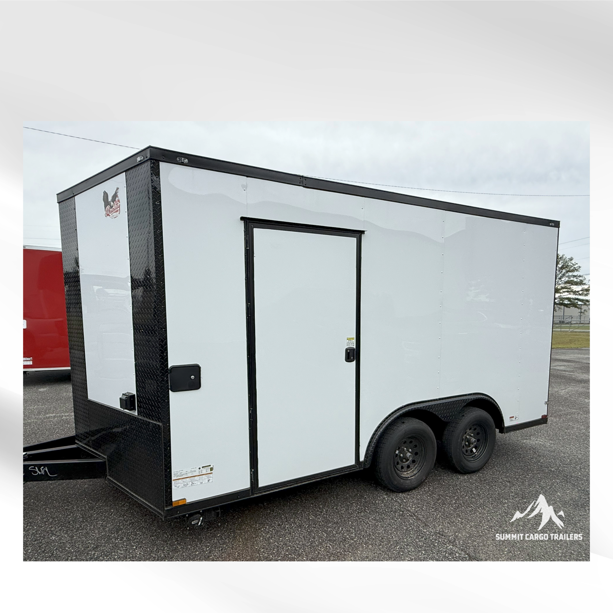 8.5X14TA White Beverage Concession Trailer