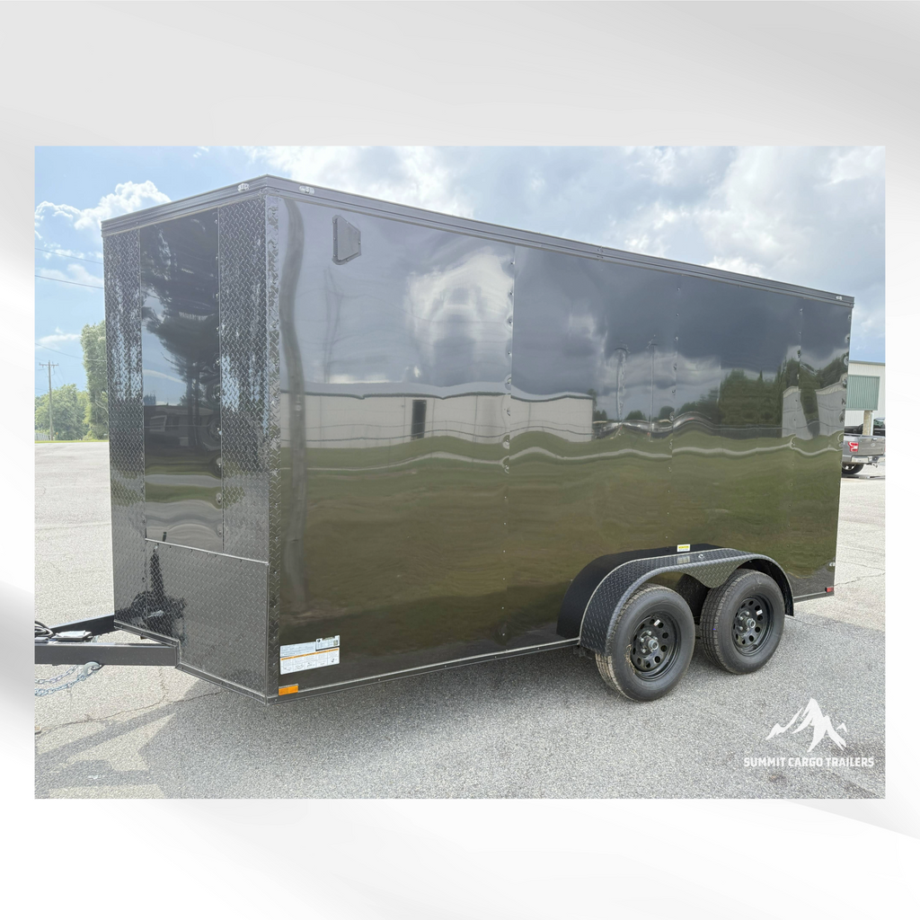 7X14TA Black Standard Enclosed Cargo Trailer