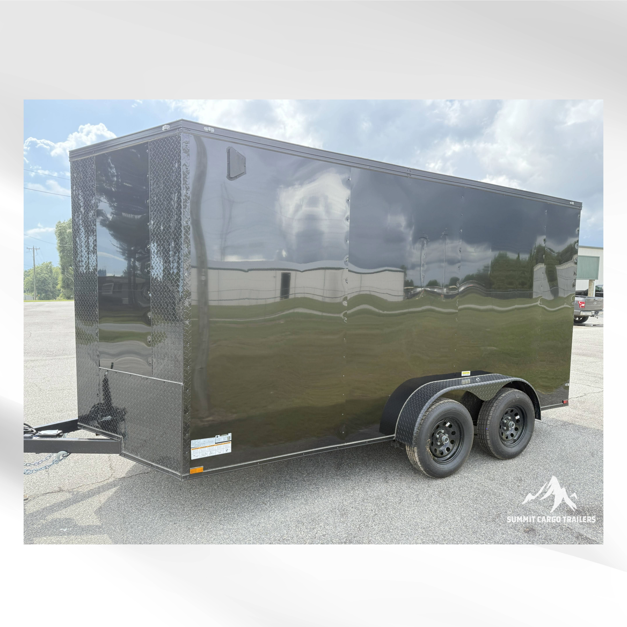 7X14TA Black Standard Enclosed Cargo Trailer