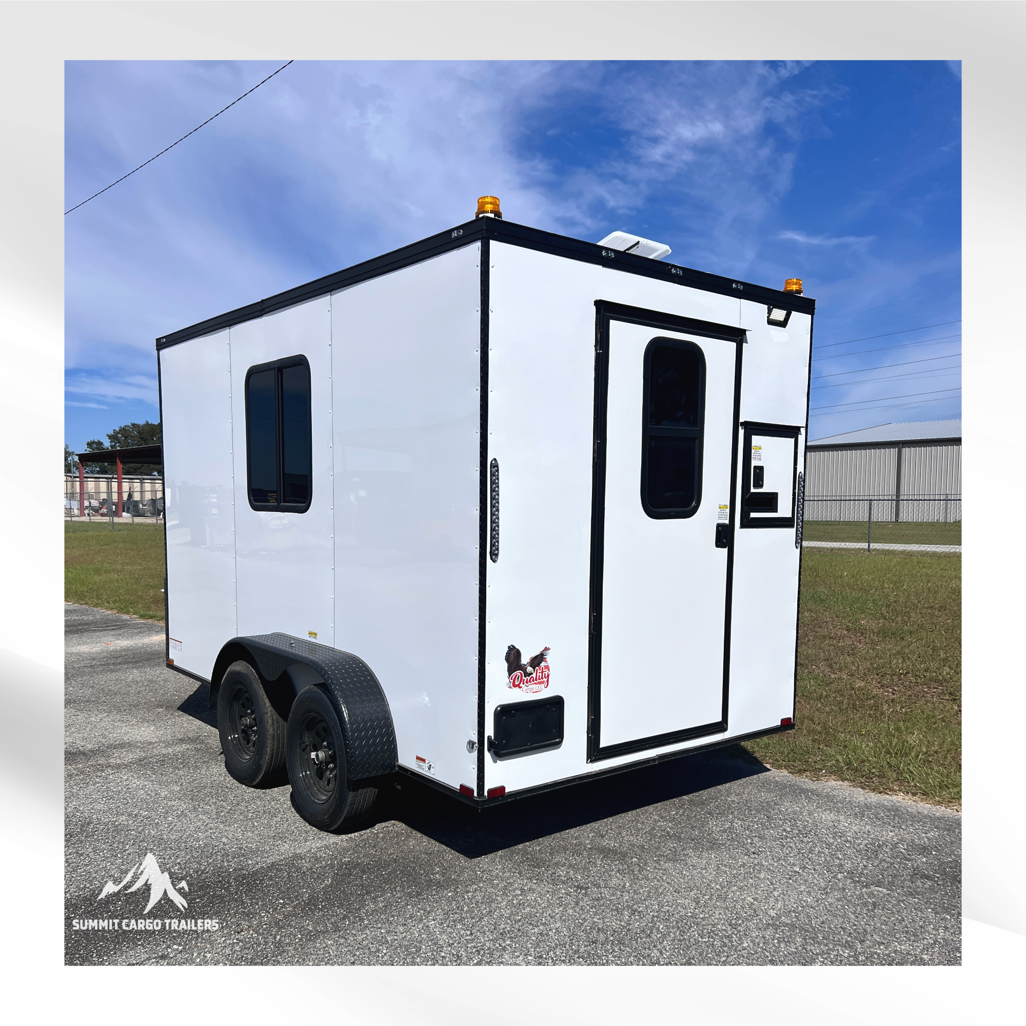 7X12TA White Splicing Trailer