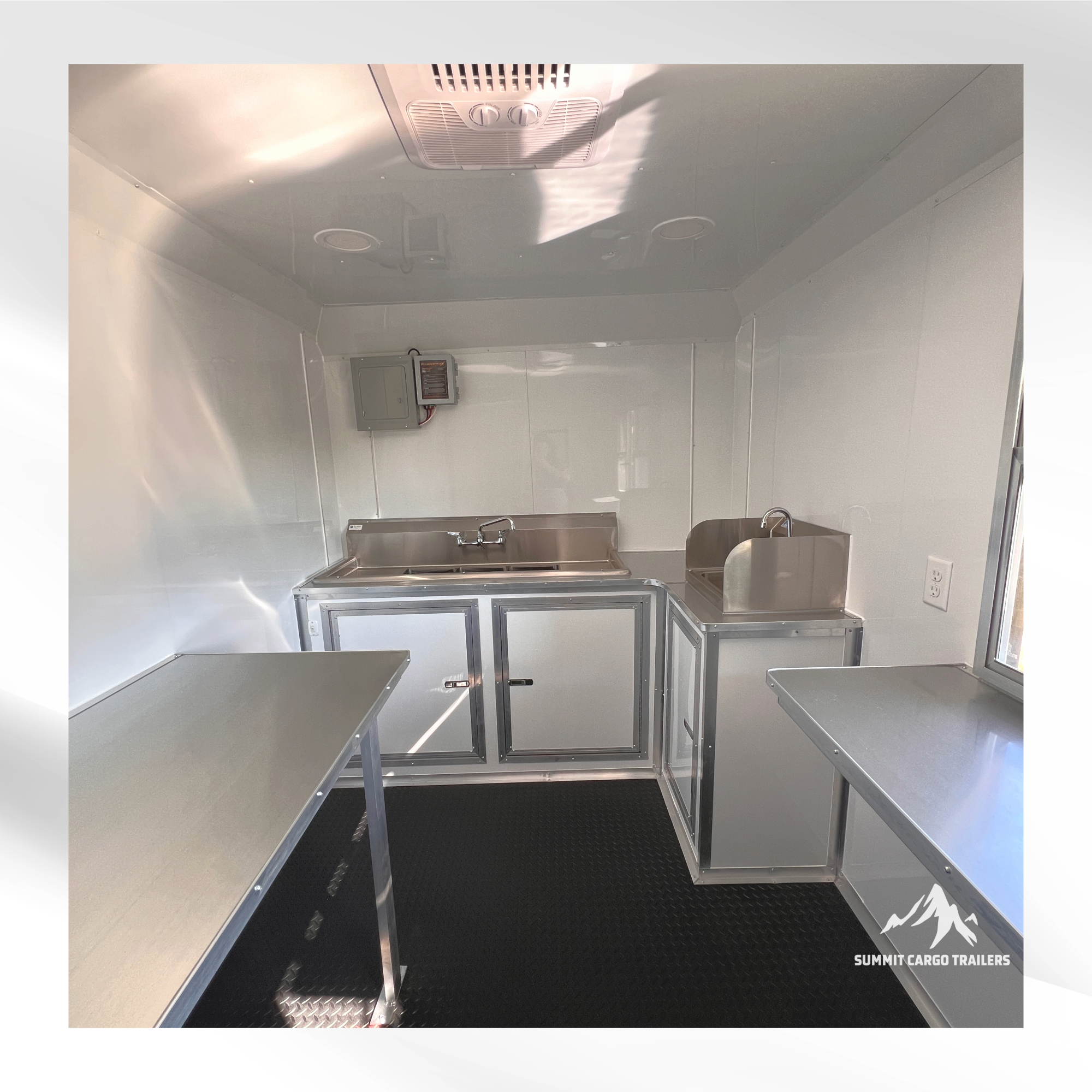 7X12TA Black Concession Trailer