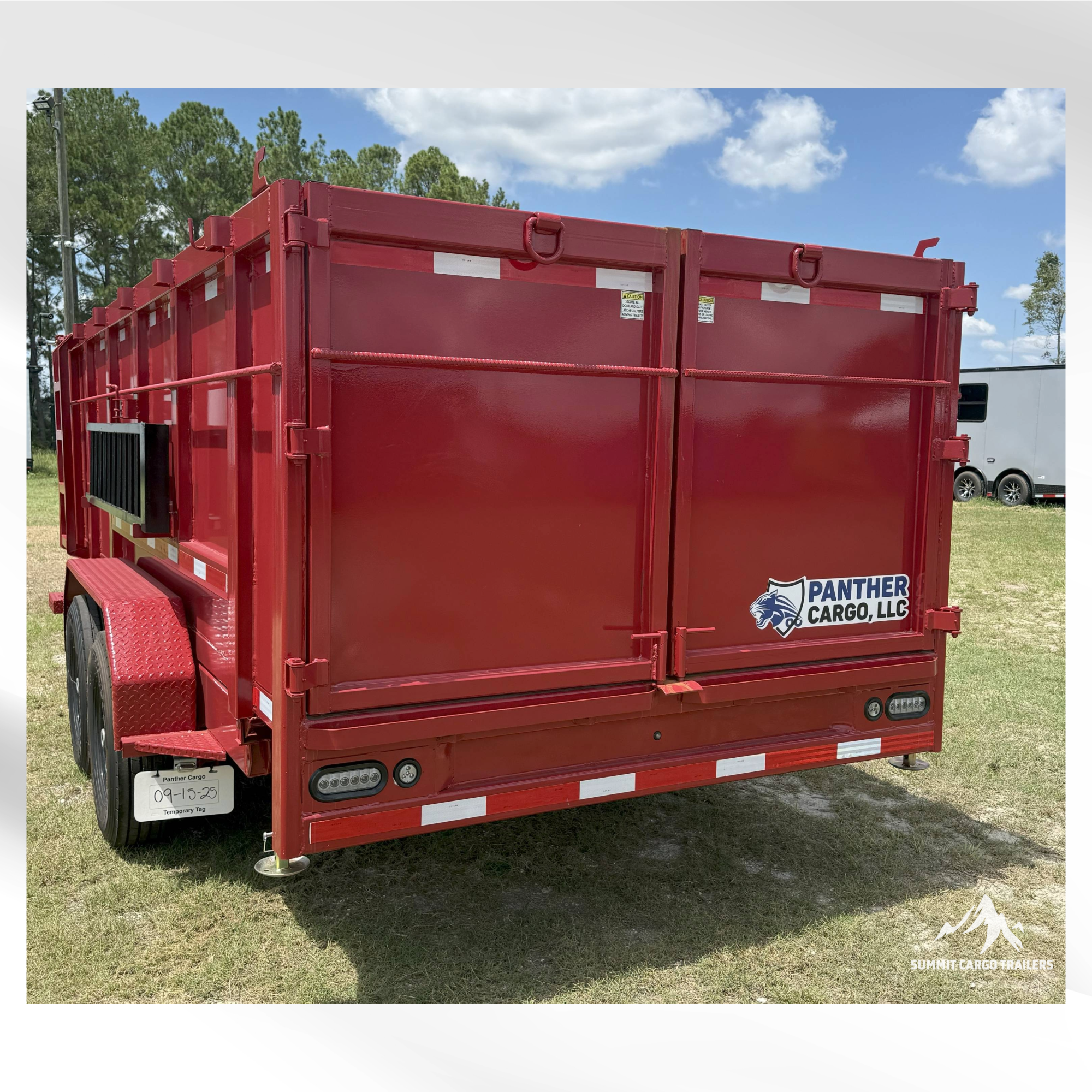 7X16TA Red Dump Trailer