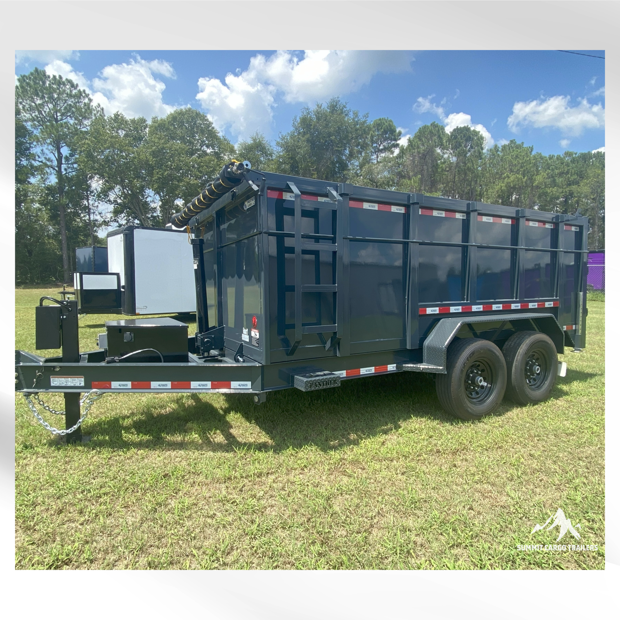 7X14TA Athracite Grey Dump Trailer