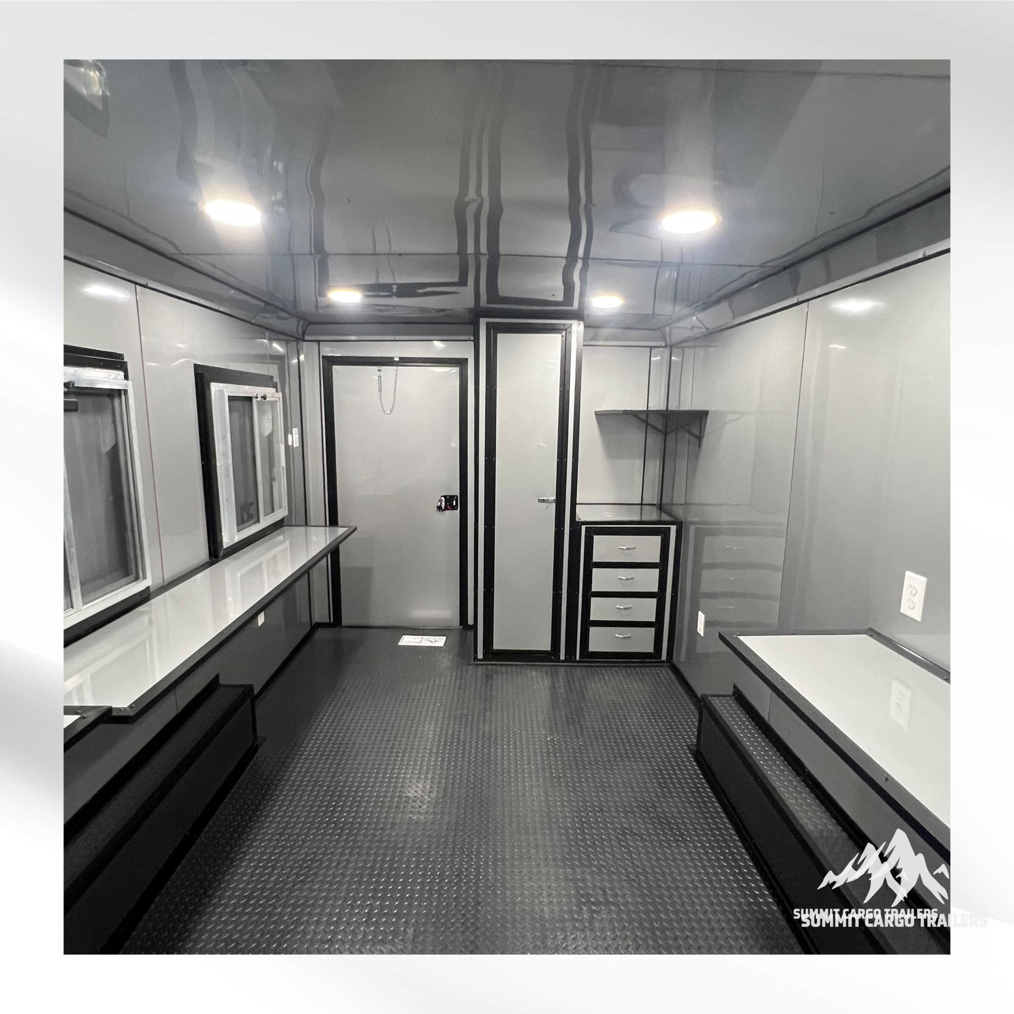 8.5X20TA Green Ice Cream Concession Trailer