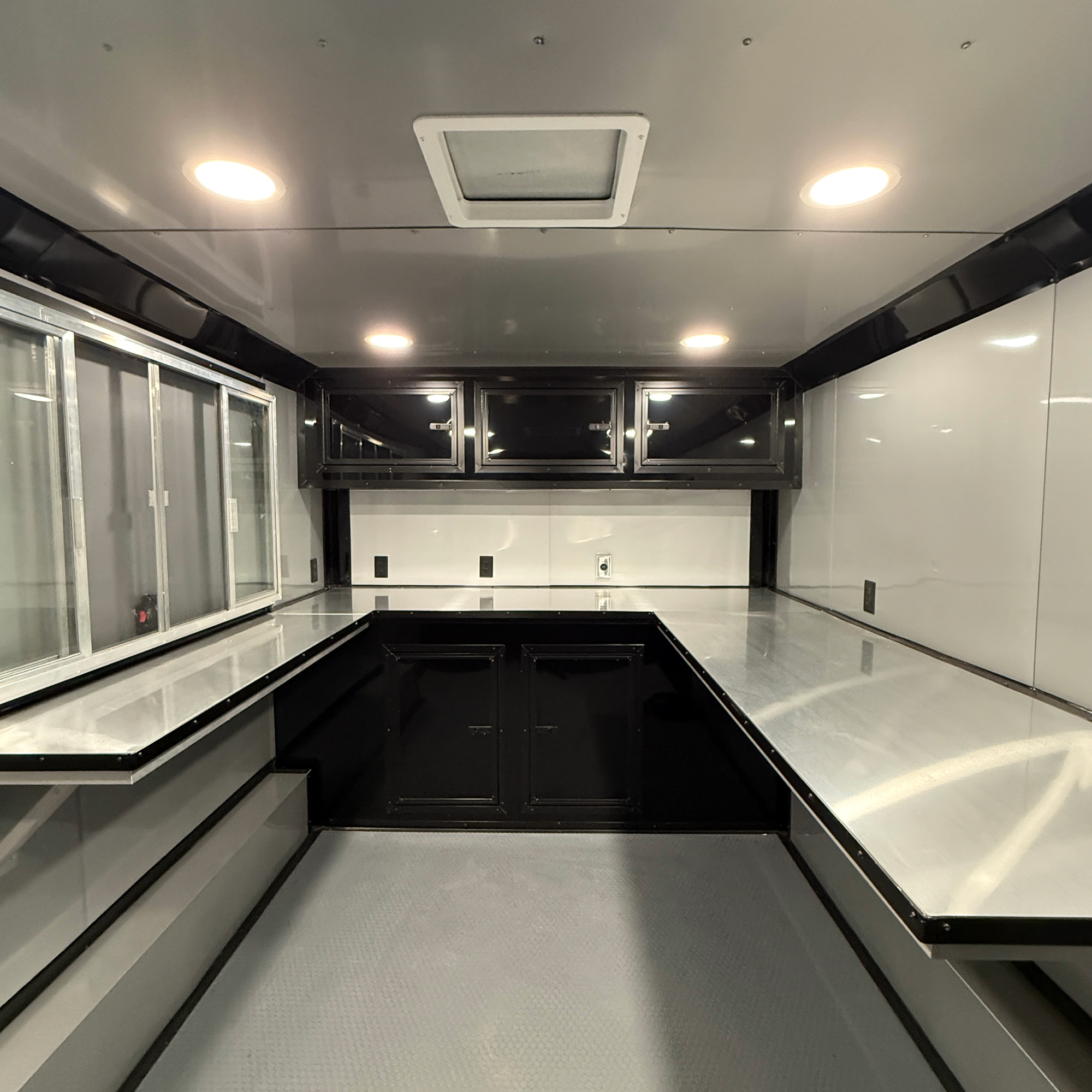 8.5X14TA Black Concession Trailer