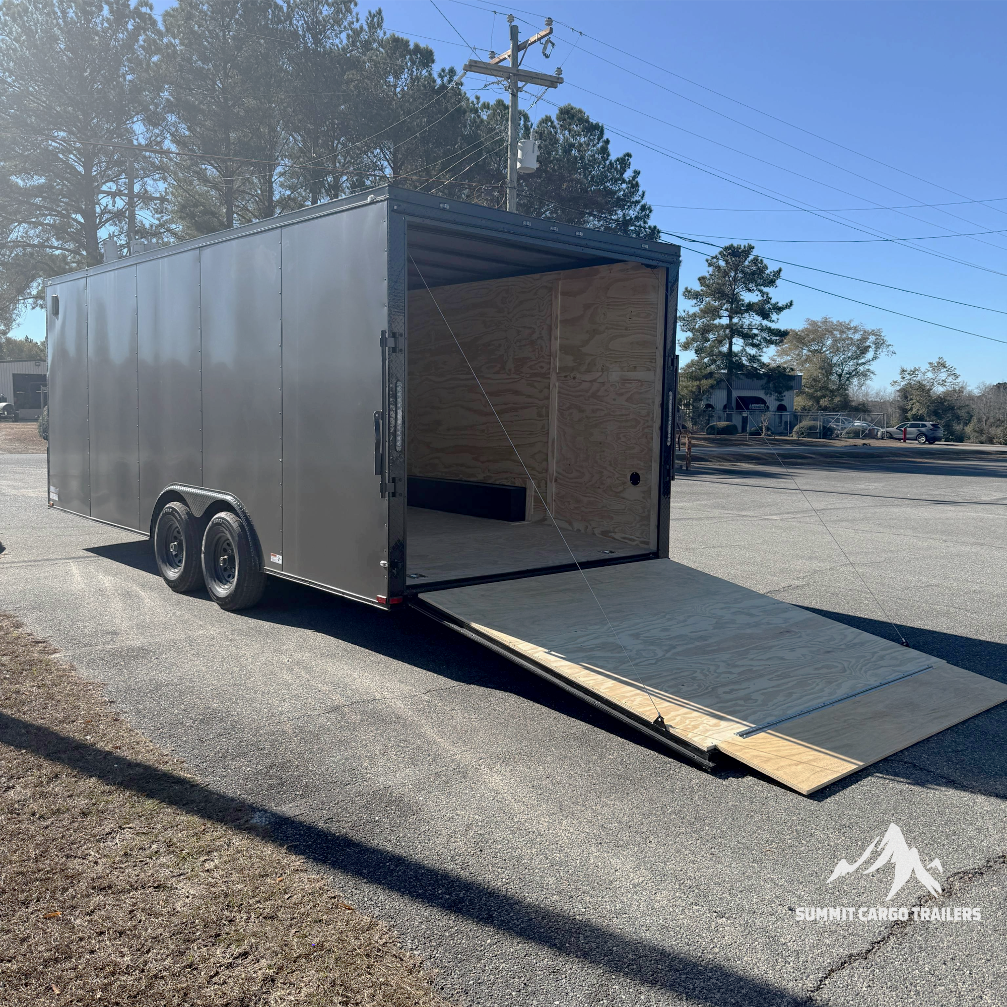 8.5X20TA3 Charcoal Standard Car Hauler Trailer