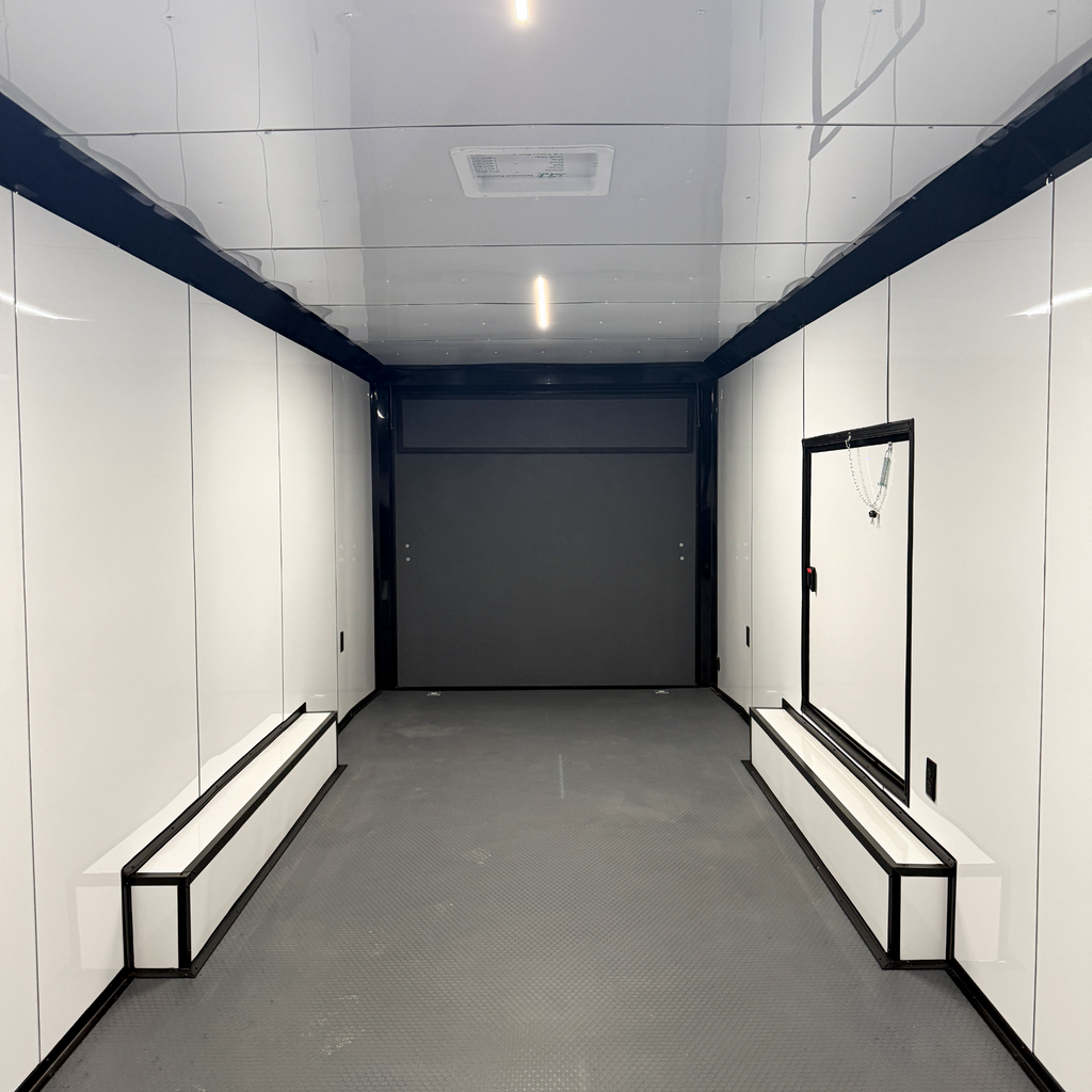 8.5X28TA3 Black Car Hauler Trailer