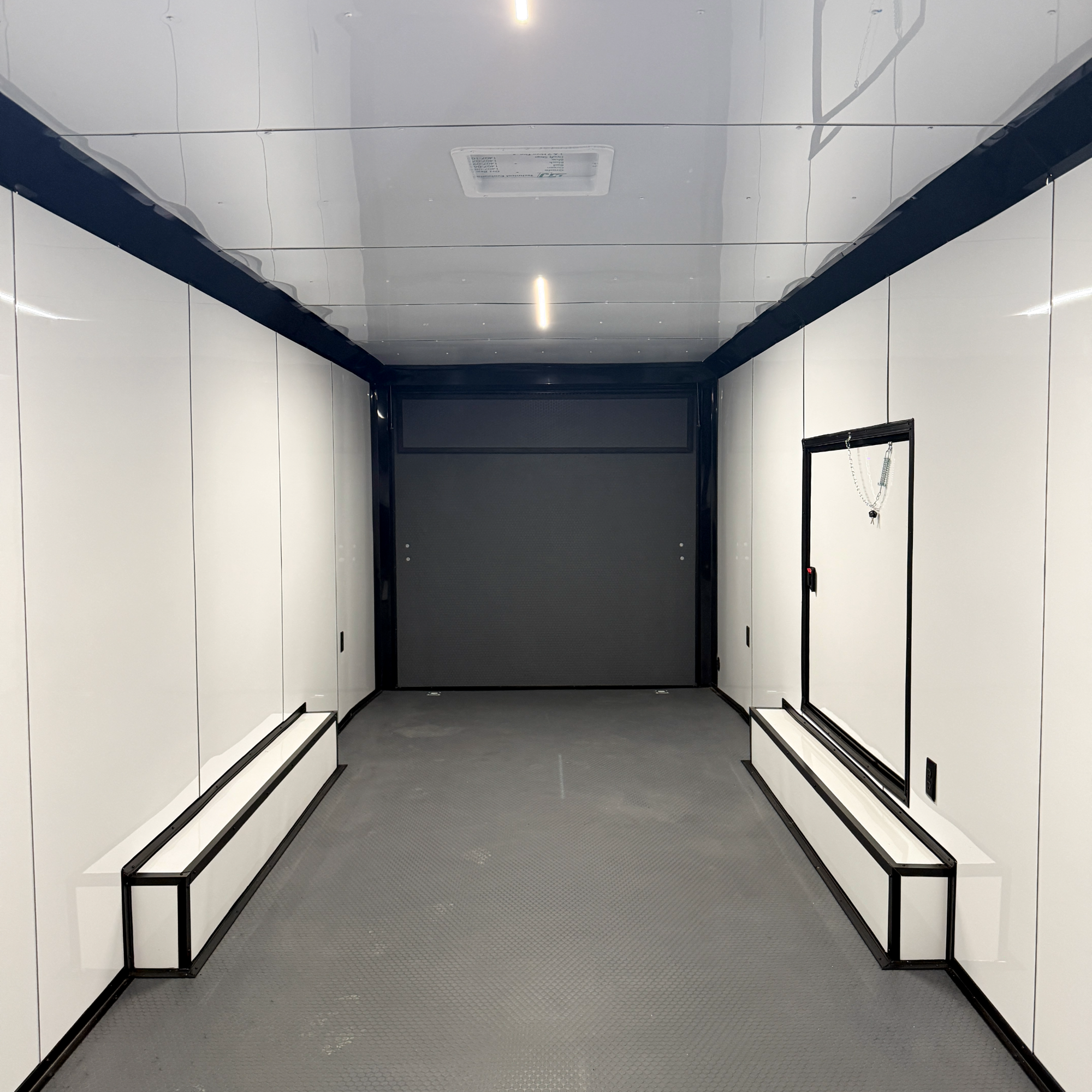 8.5X28TA3 Black Car Hauler Trailer