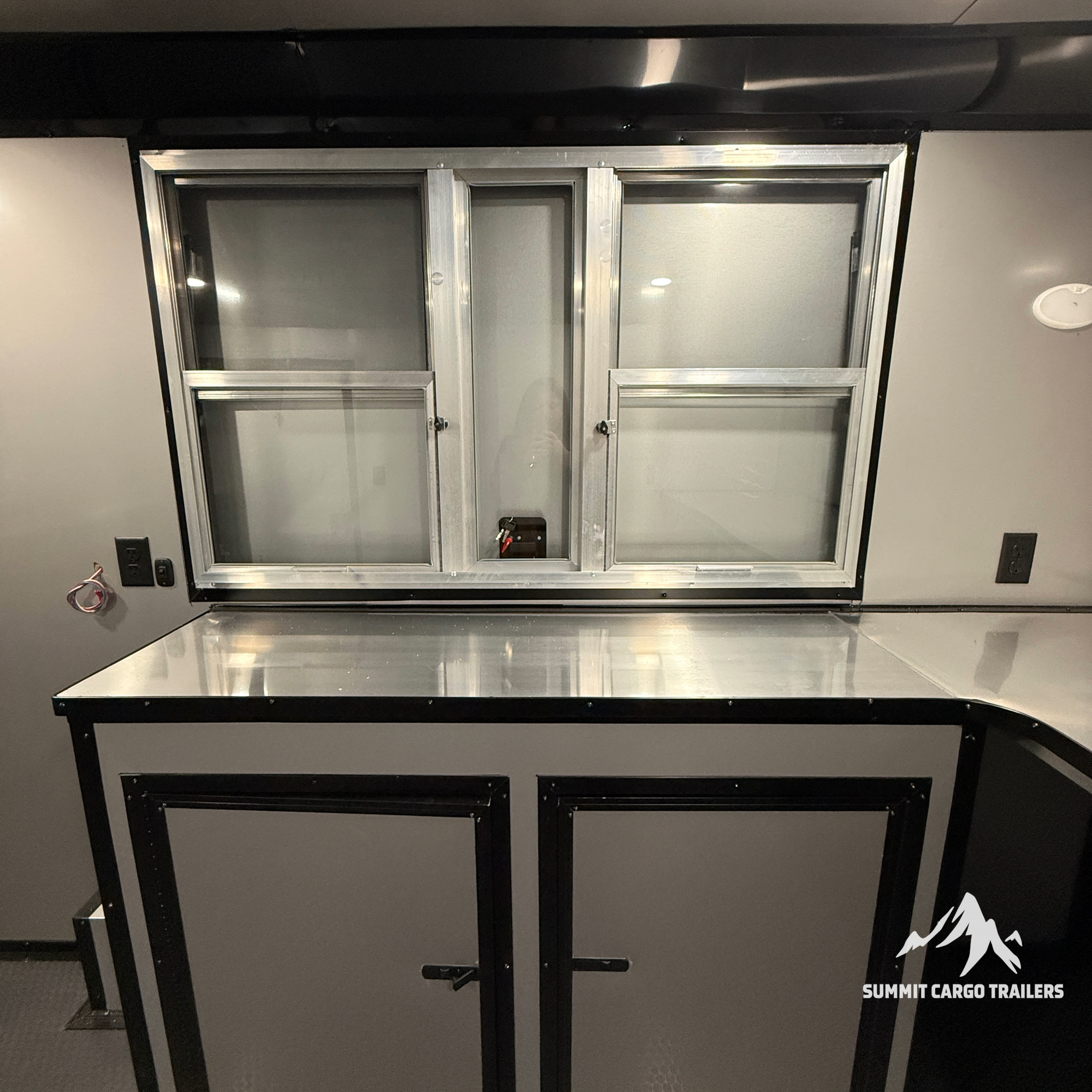 8.5X14TA Black Concession Trailer