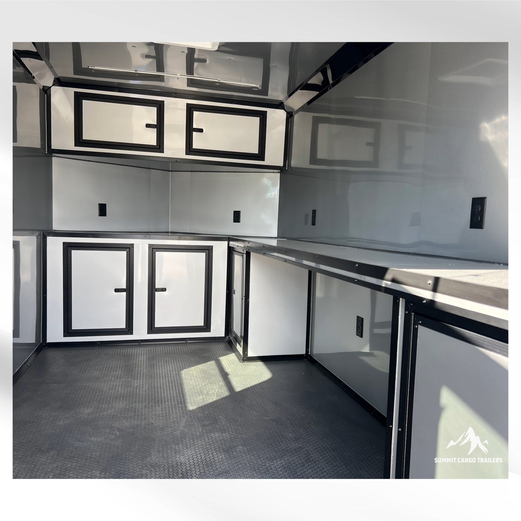 7X12TA Black Office Trailer