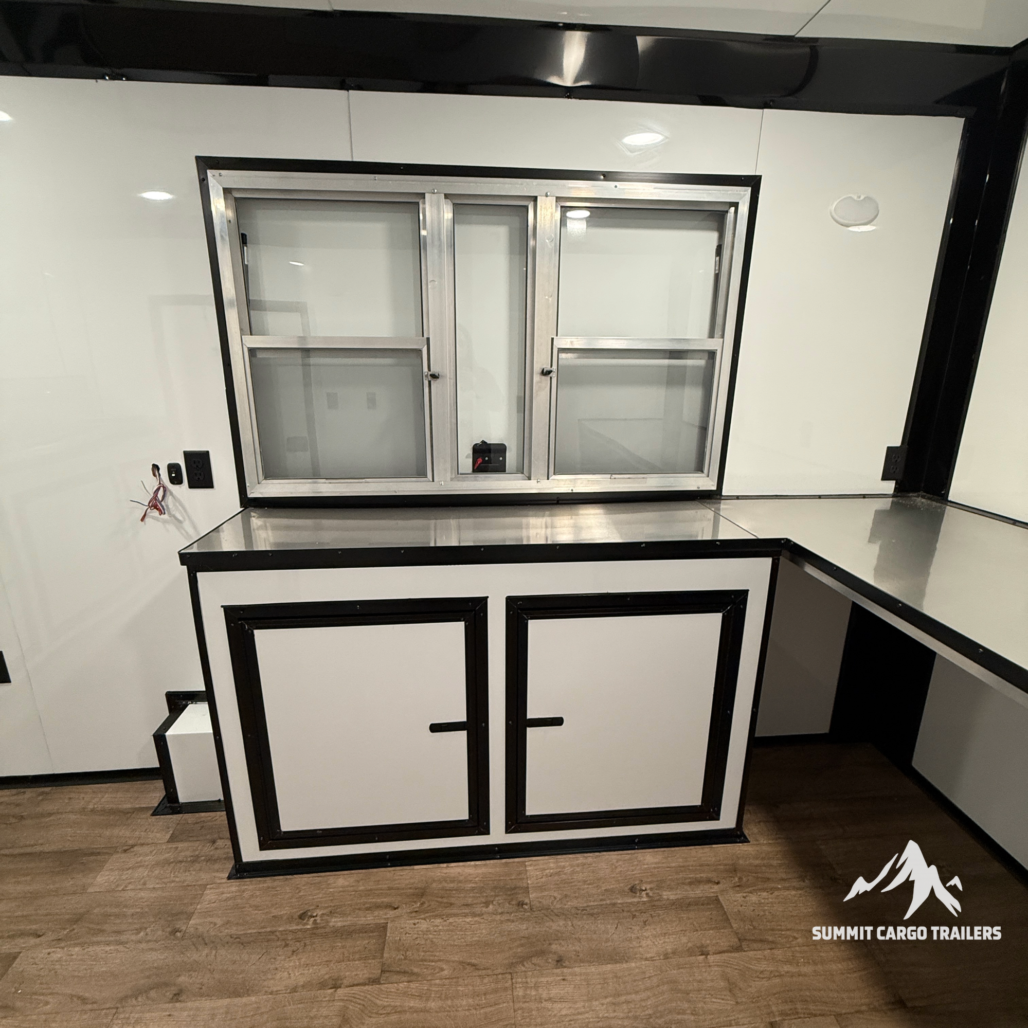 8.5X14TA Black Beverage Concession Trailer