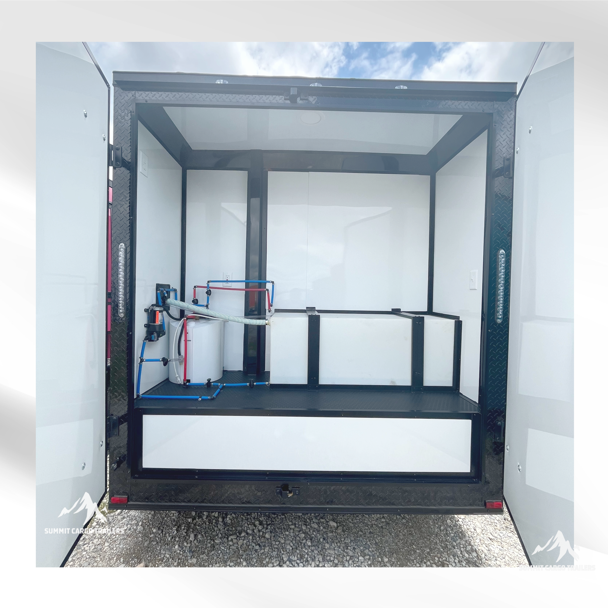 7X14TA Pink Dog Grooming Trailer