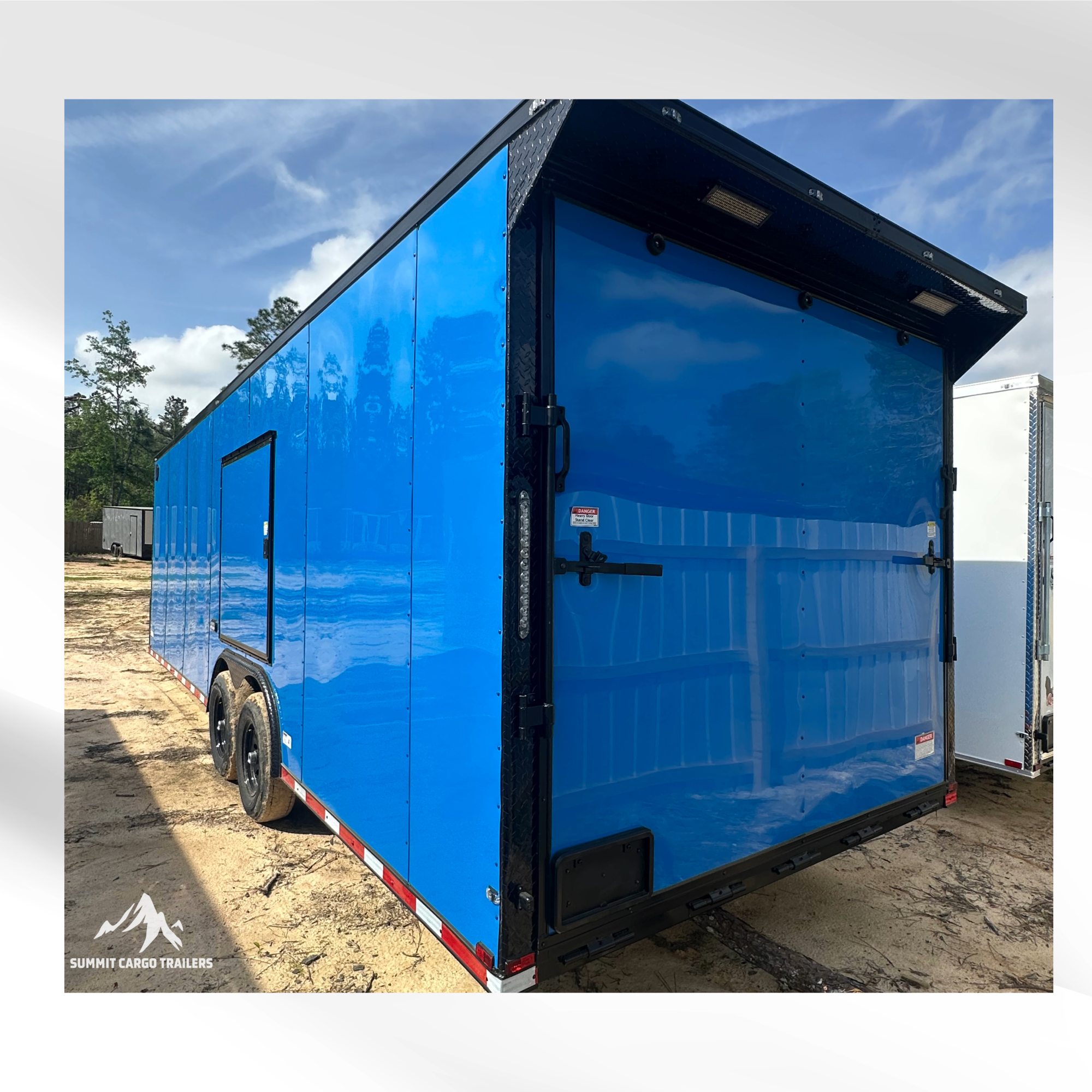 8.5X26TA Blue Car Hauler Trailer