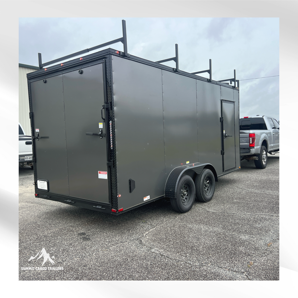 7X16TA Charcoal Standard Work Trailer