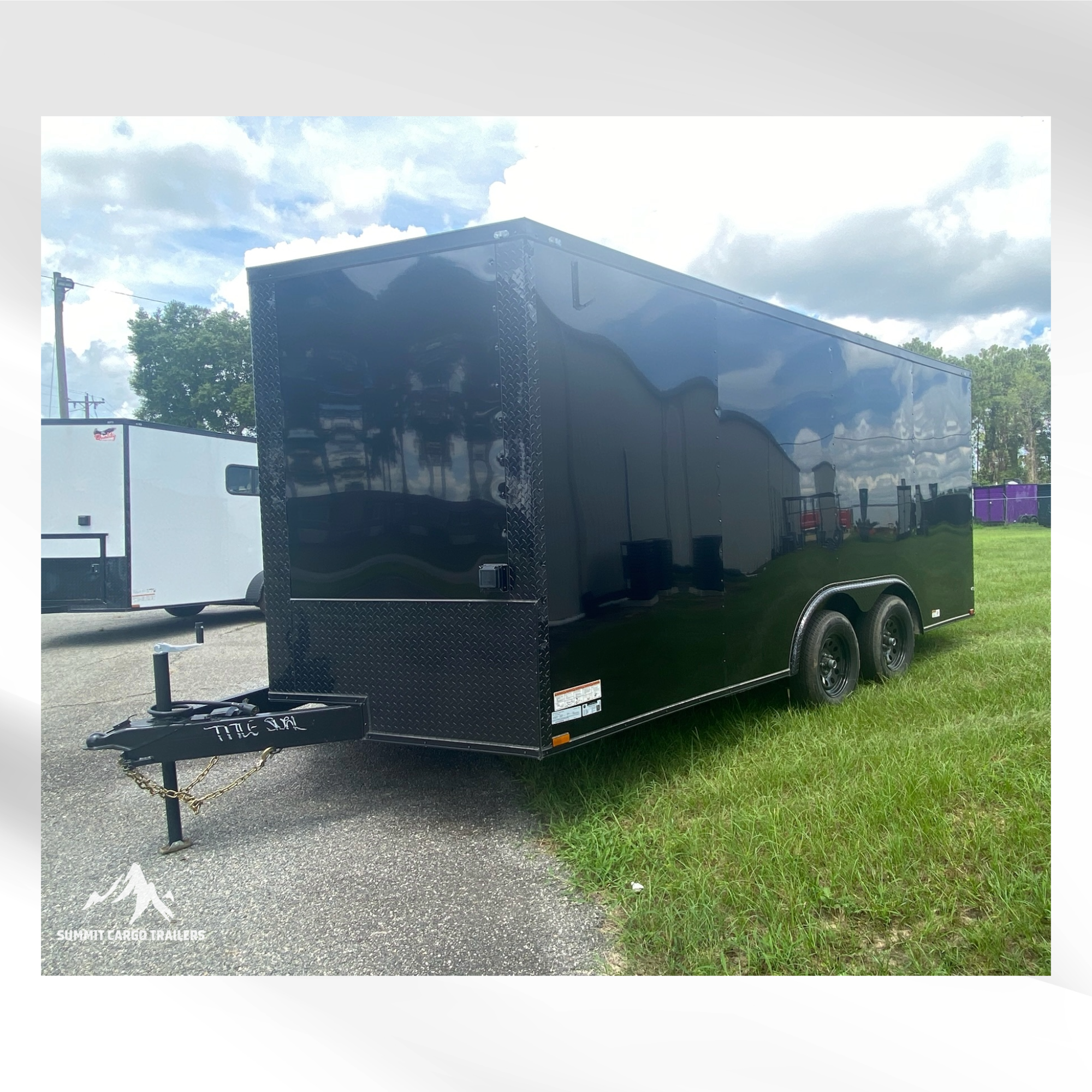 8.5X16 Black Standard Concession Trailer