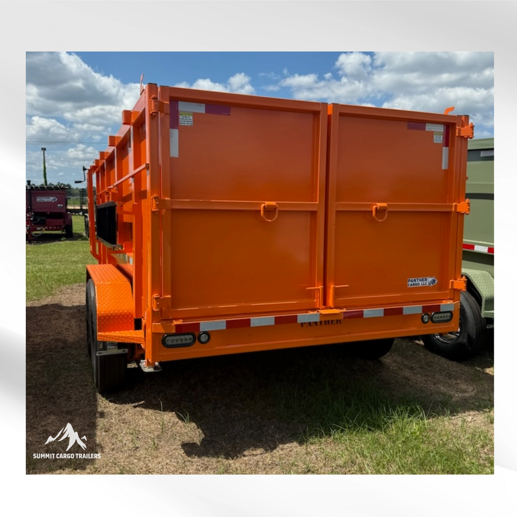 7X14TA Orange Dump Trailer
