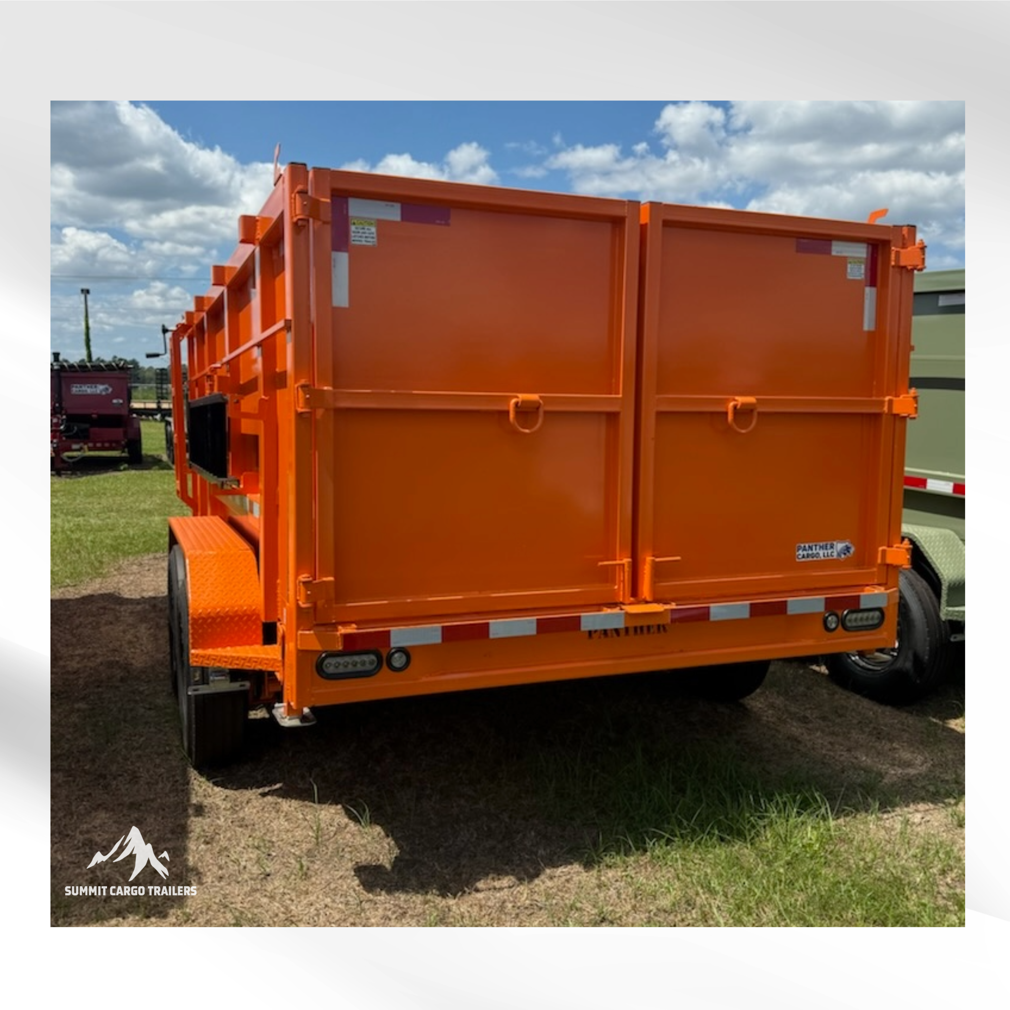 7X14TA Orange Dump Trailer