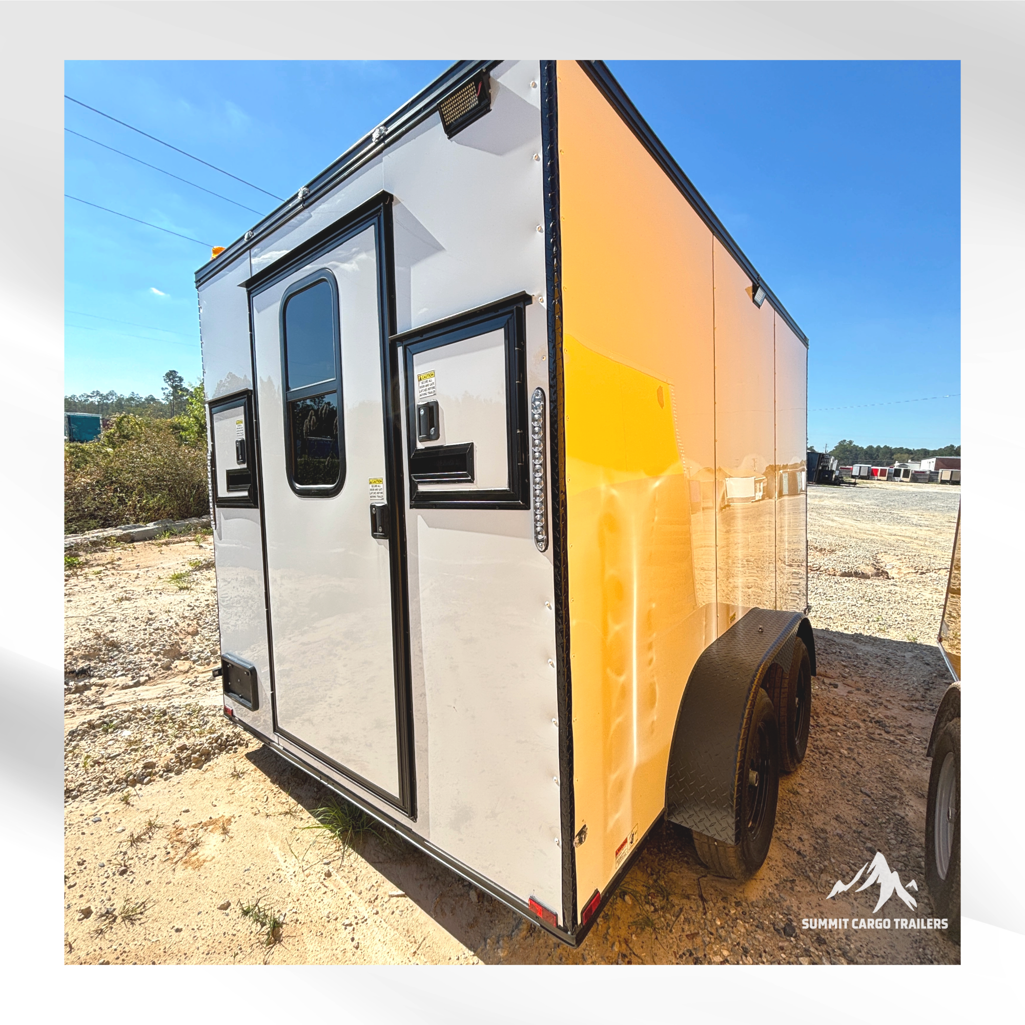 7X12TA White Splicing Trailer